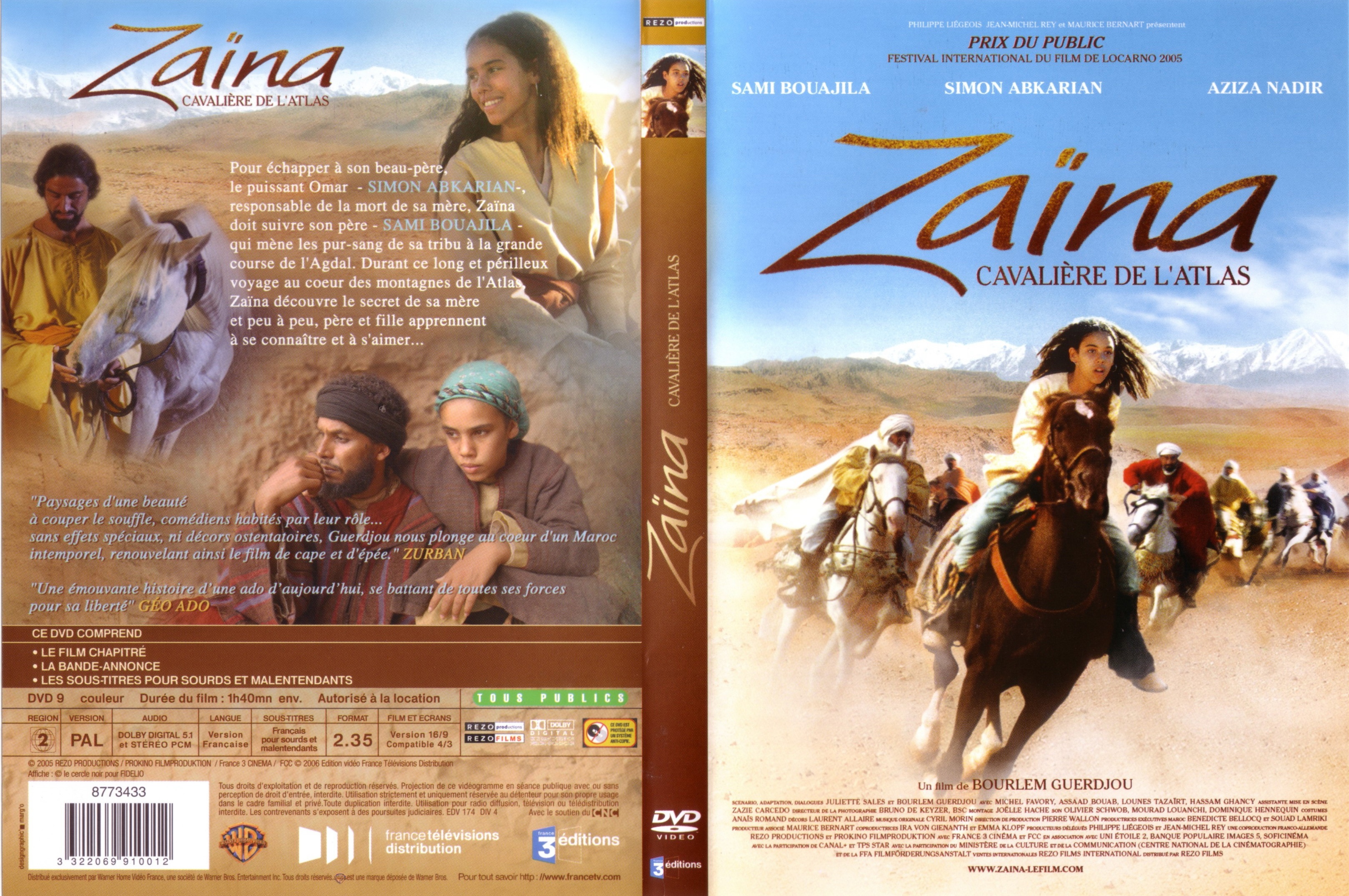 Jaquette DVD Zaina cavaliere de l