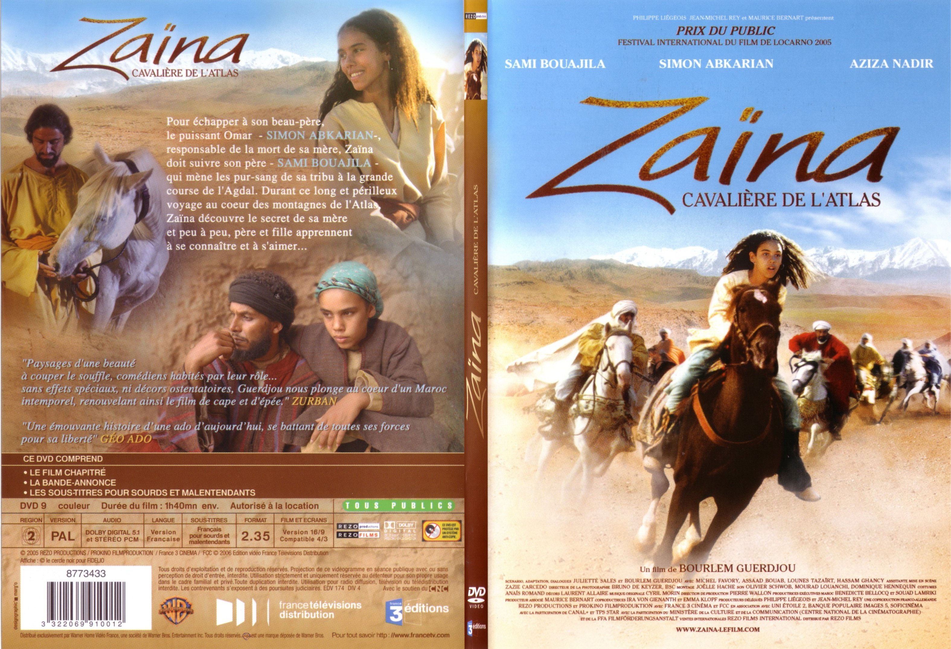 Jaquette DVD Zaina cavaliere de l