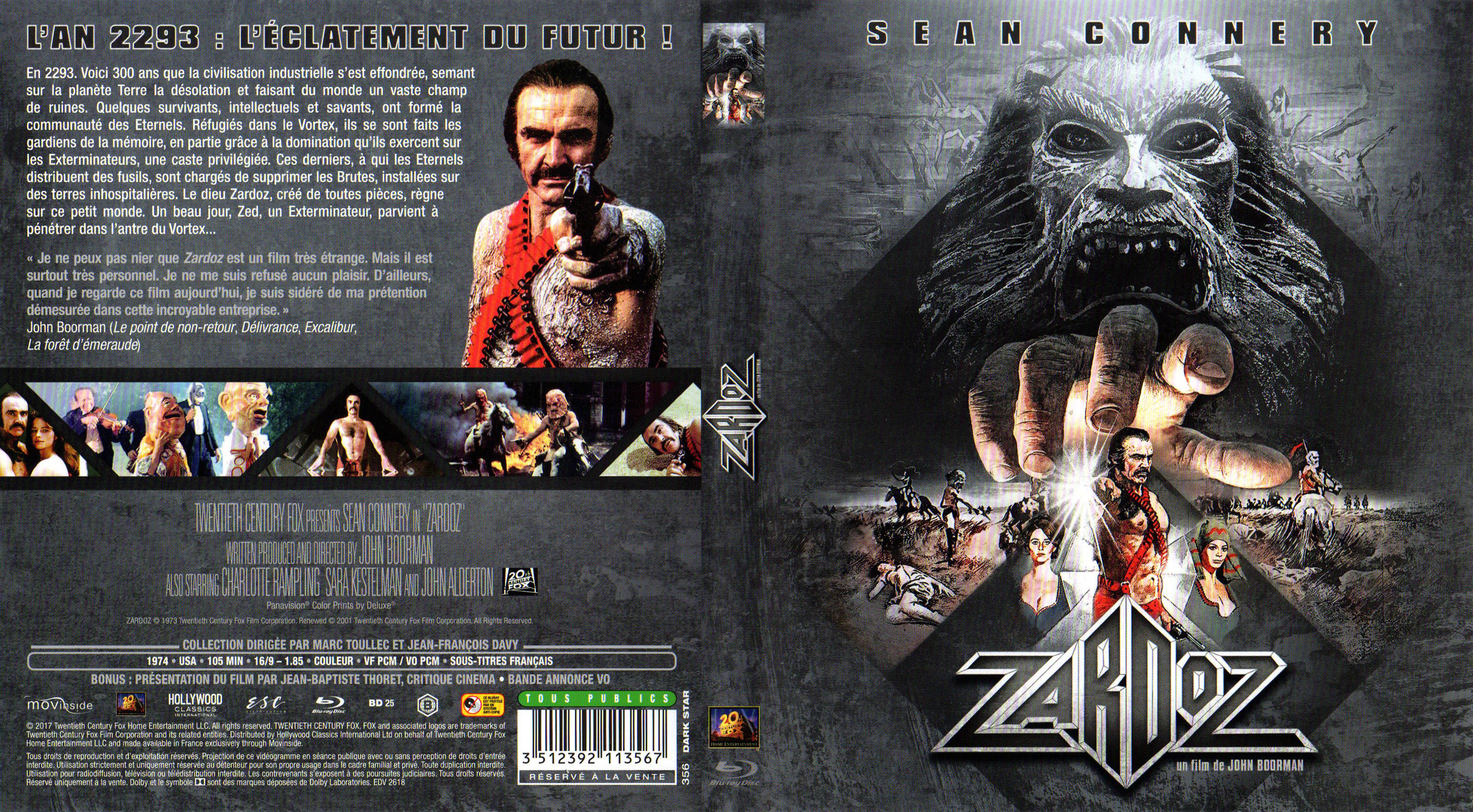 Jaquette DVD Zardoz (BLU-RAY)