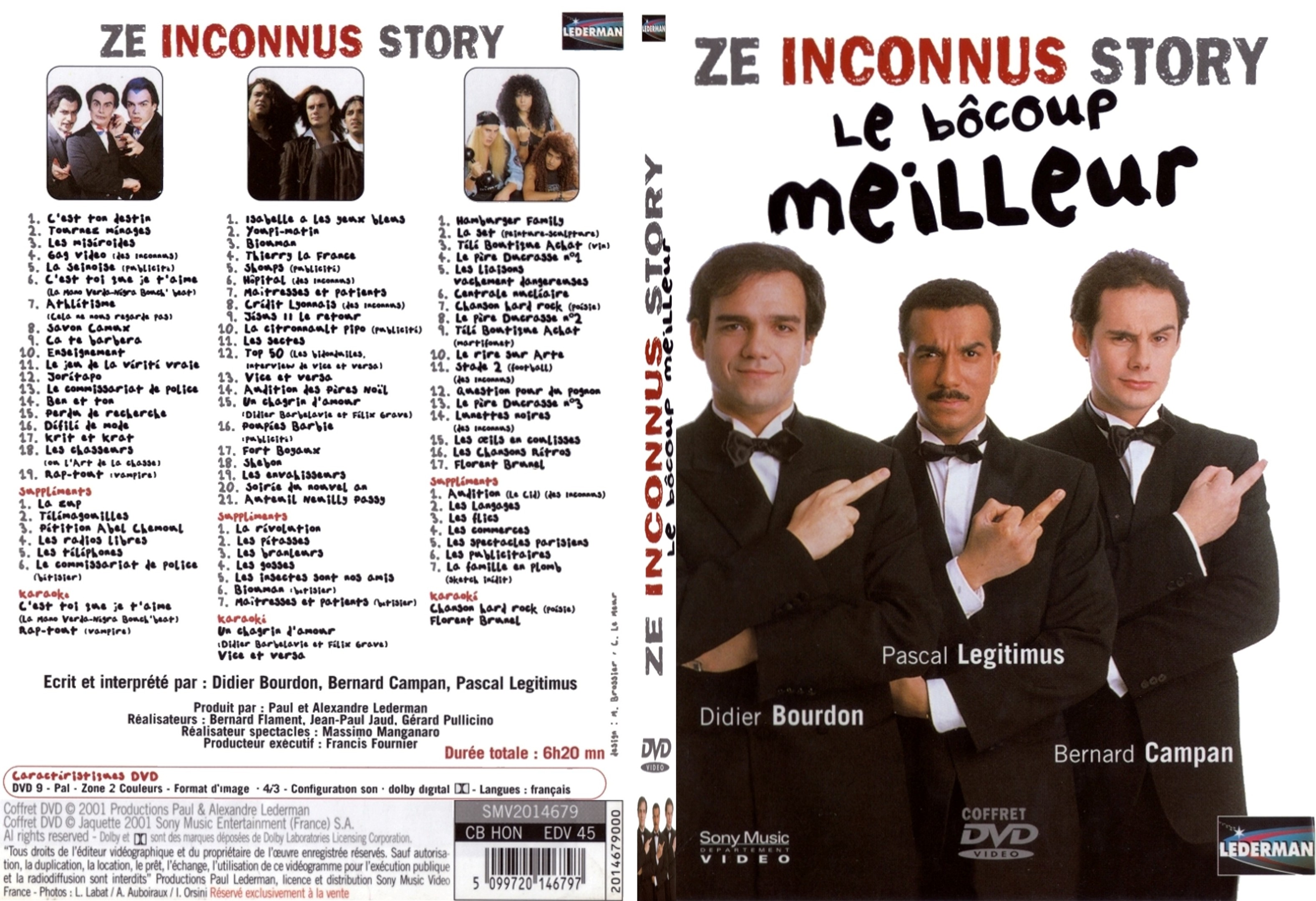 Jaquette DVD Ze inconnus story le bocoup meilleur COFFRET - SLIM v2