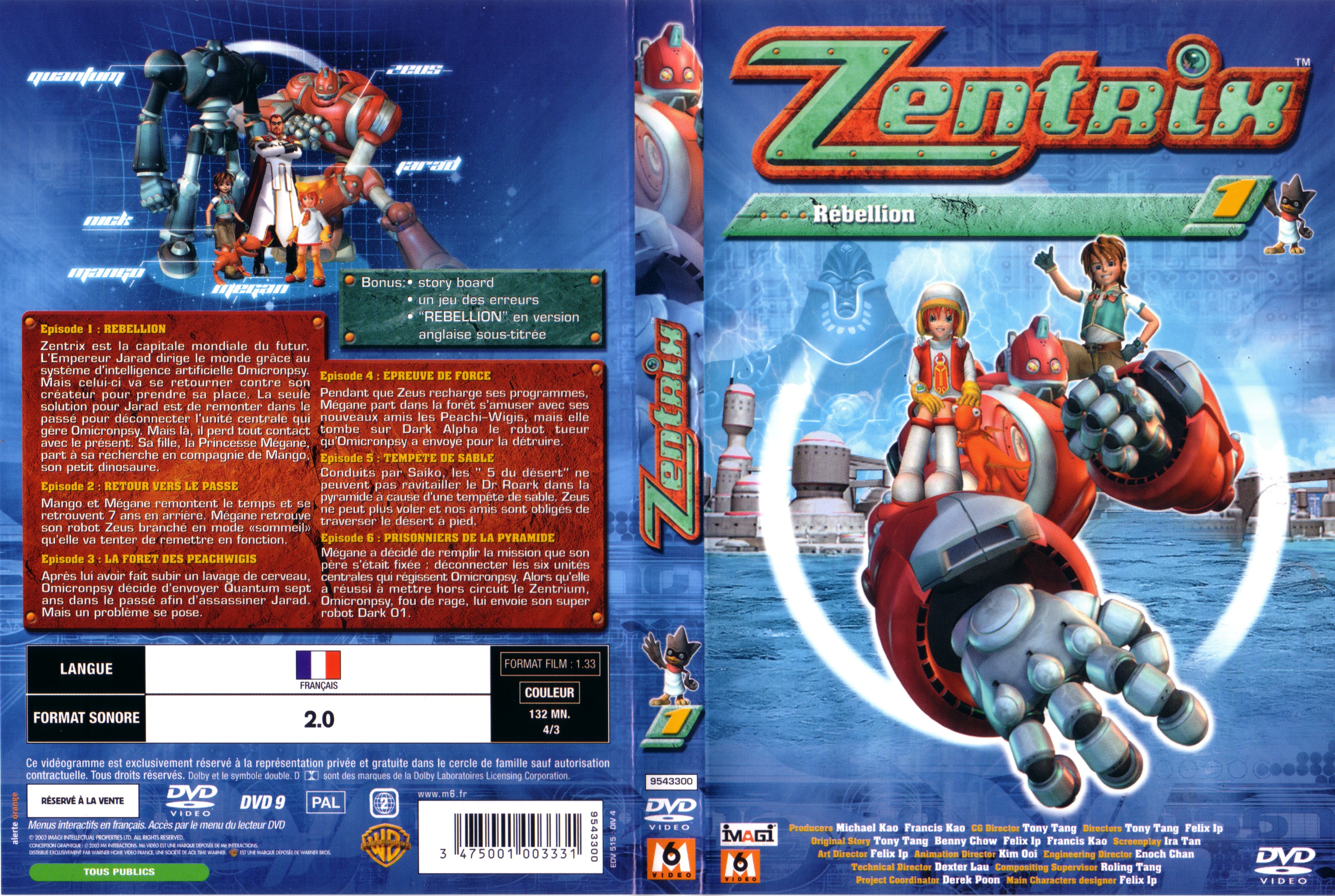 Jaquette DVD Zentrix vol 01