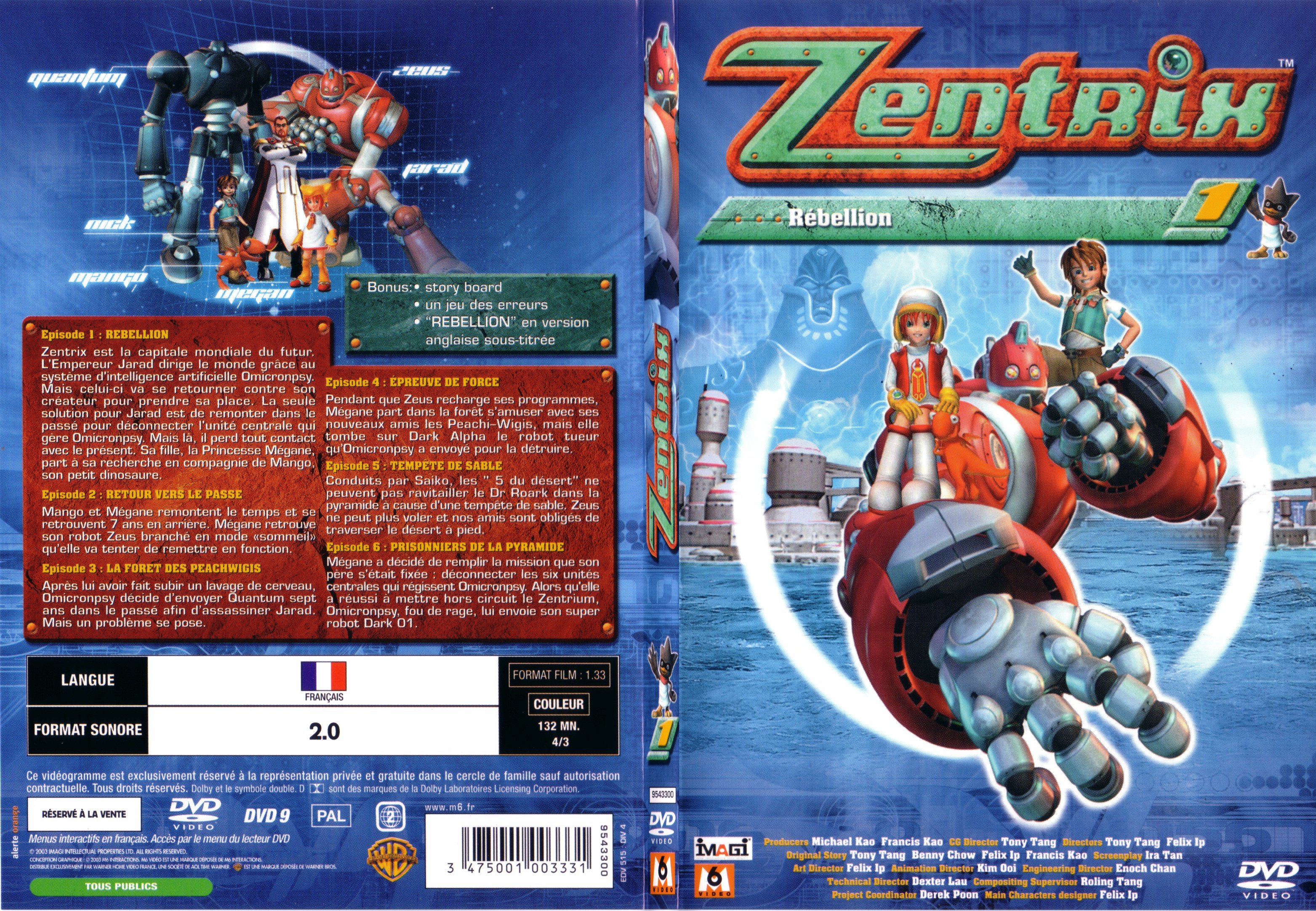 Jaquette DVD Zentrix vol 01 - SLIM