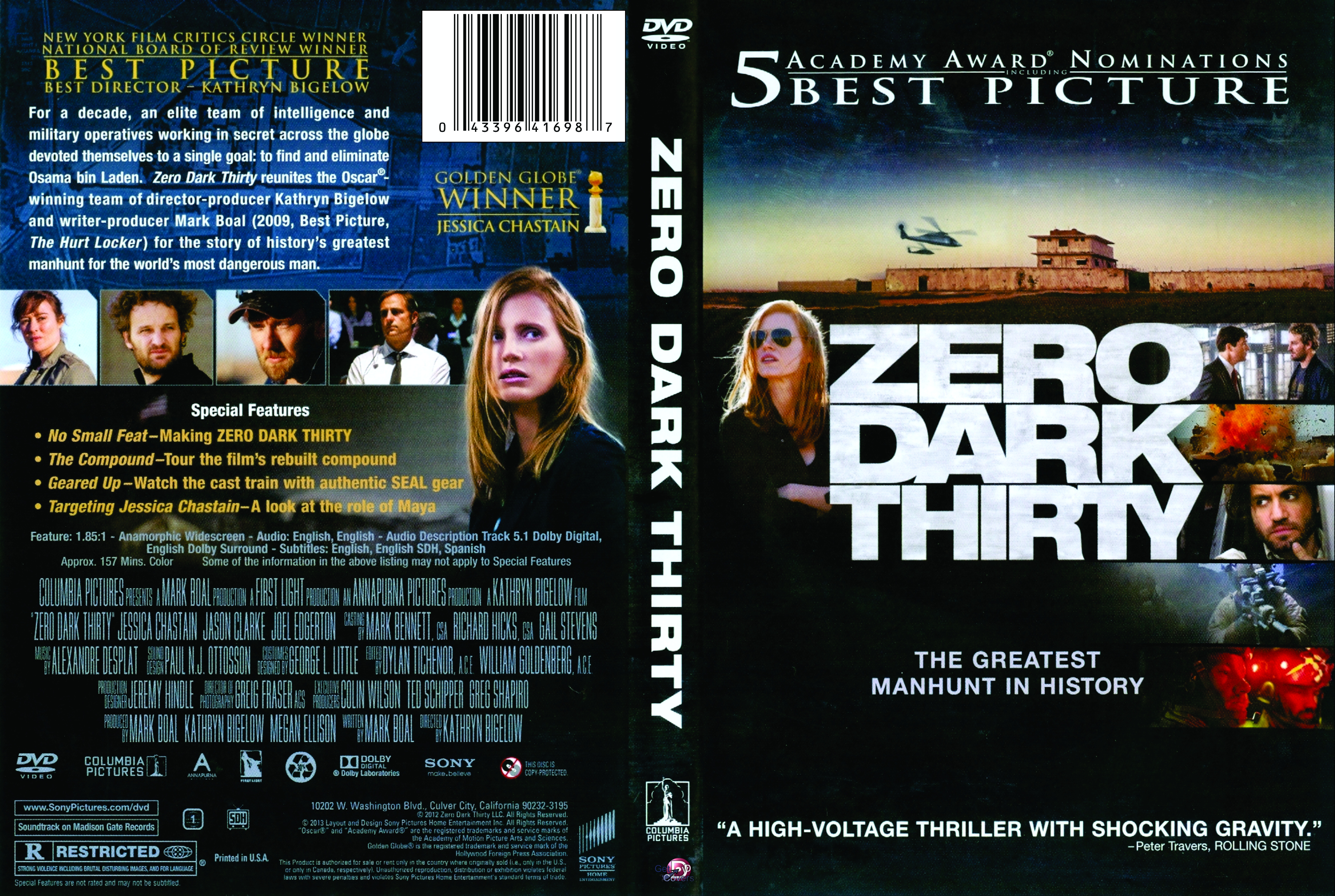 Jaquette DVD Zero Dark Thirty Zone 1