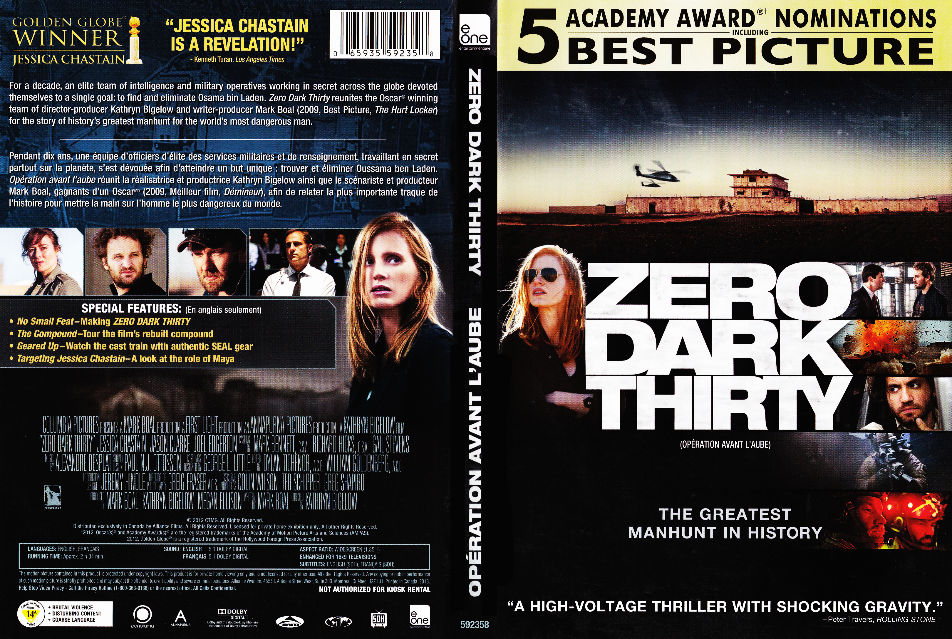 Jaquette DVD Zero Dark Thirty - Opration avant l