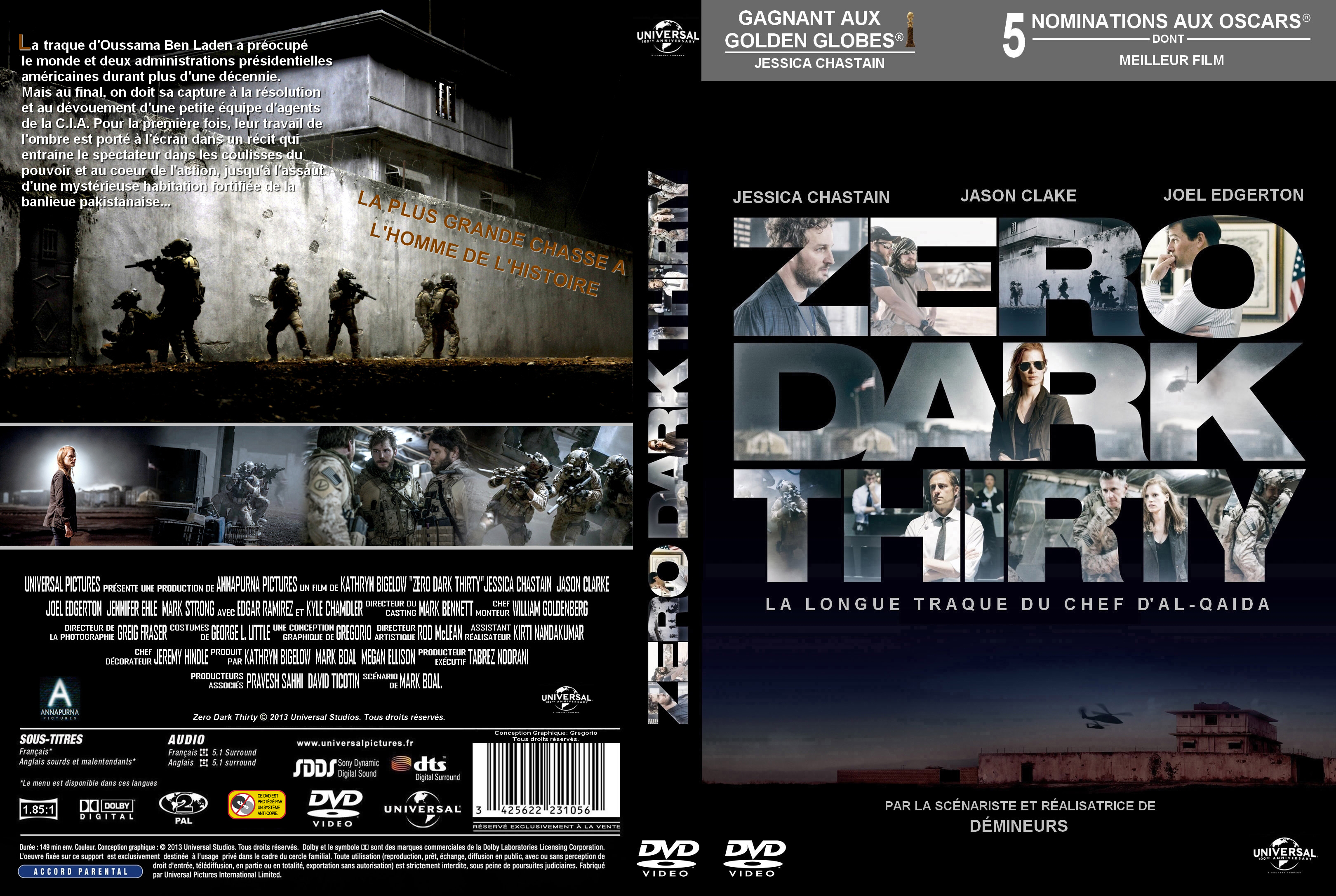 Jaquette DVD Zero Dark Thirty custom v2