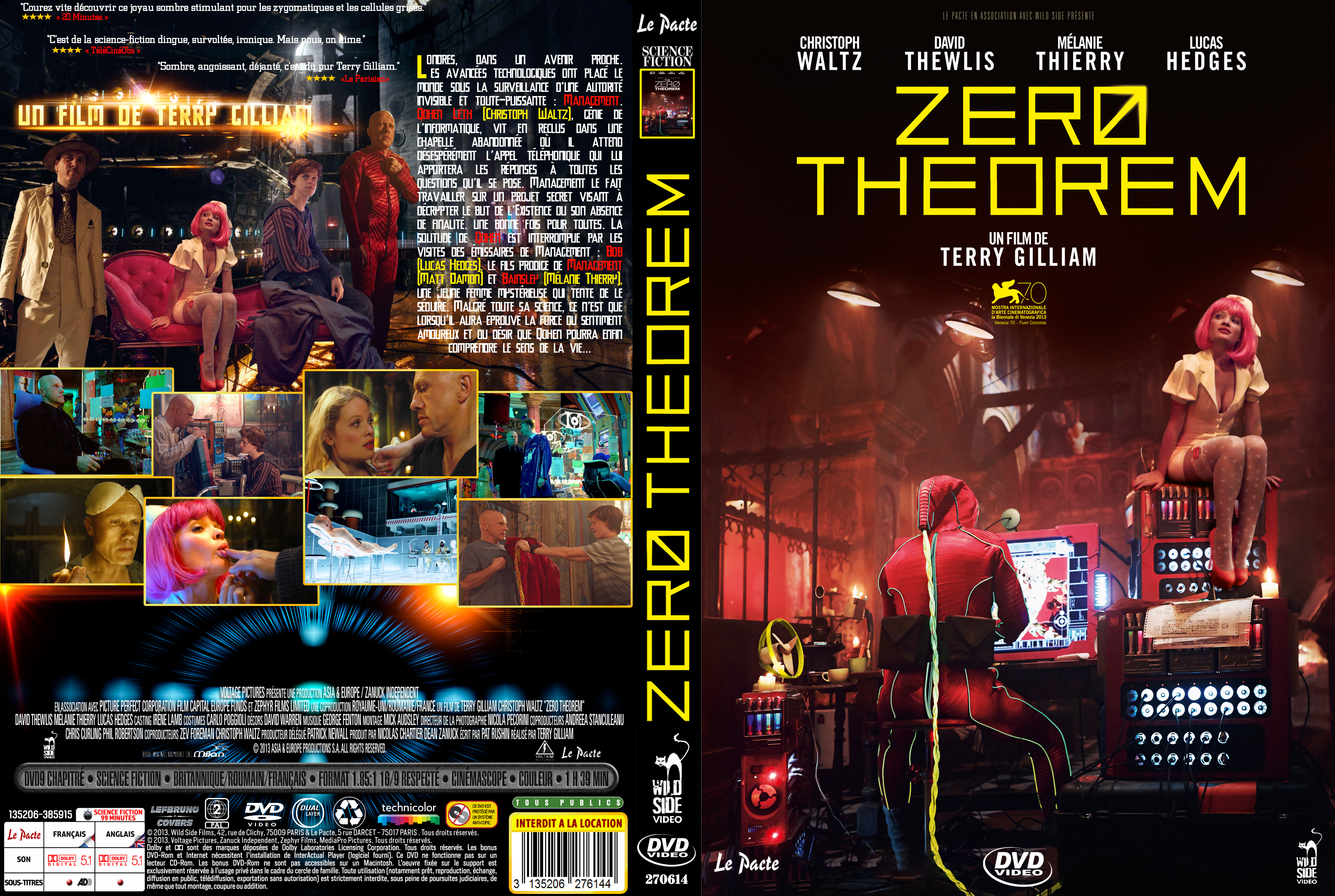 Jaquette DVD Zero Theorem custom