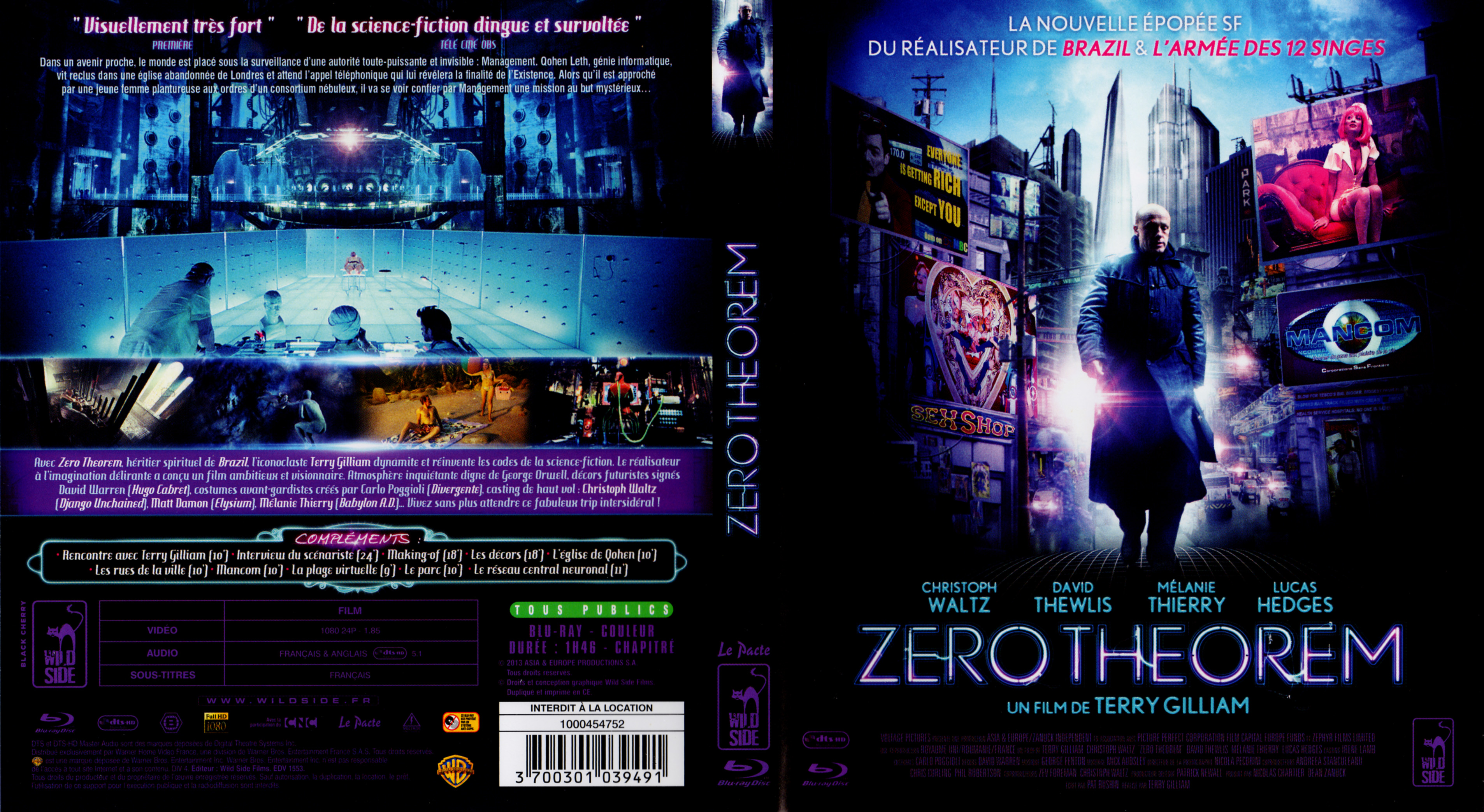 Jaquette DVD Zero theorem (BLU-RAY)