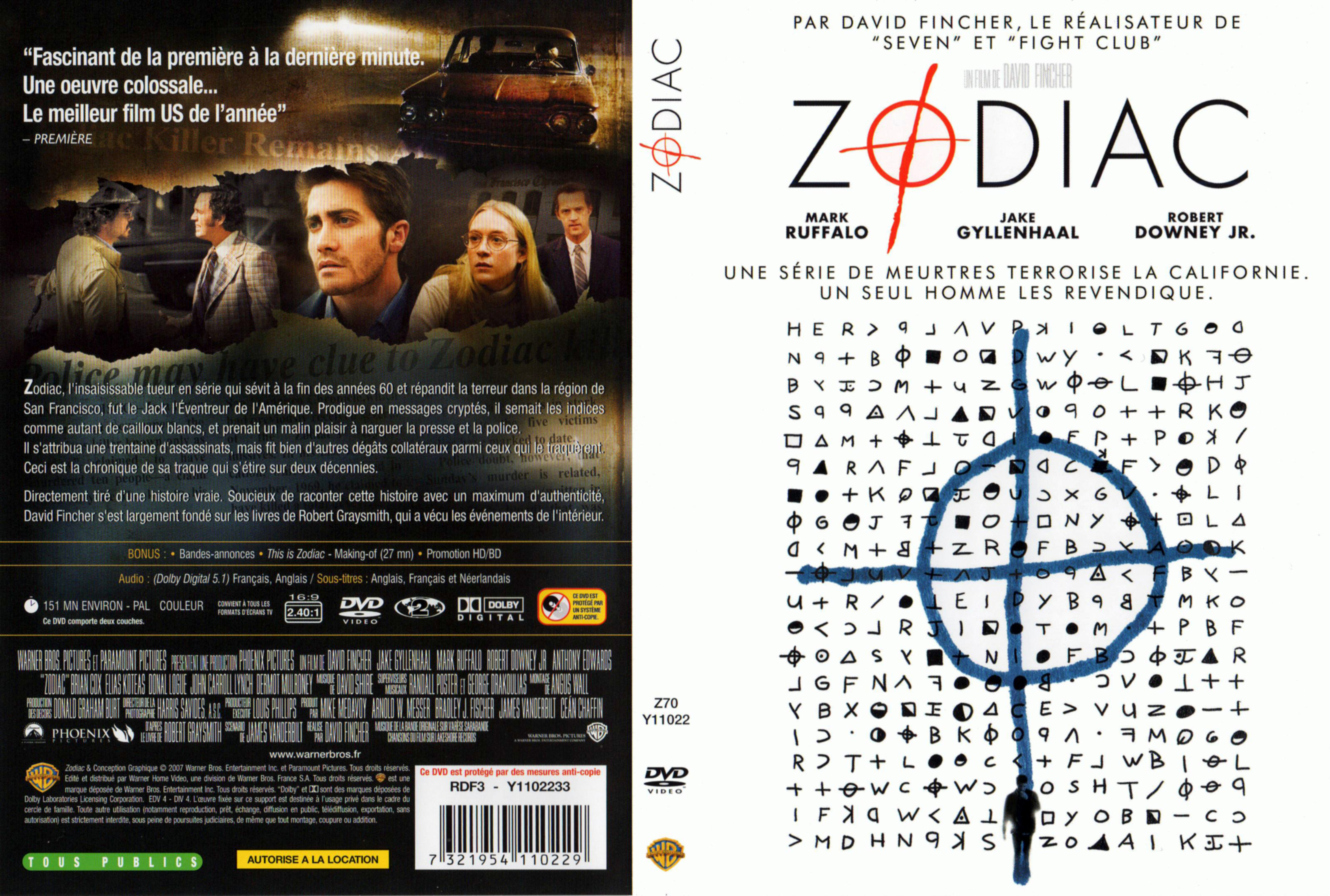 Jaquette DVD Zodiac