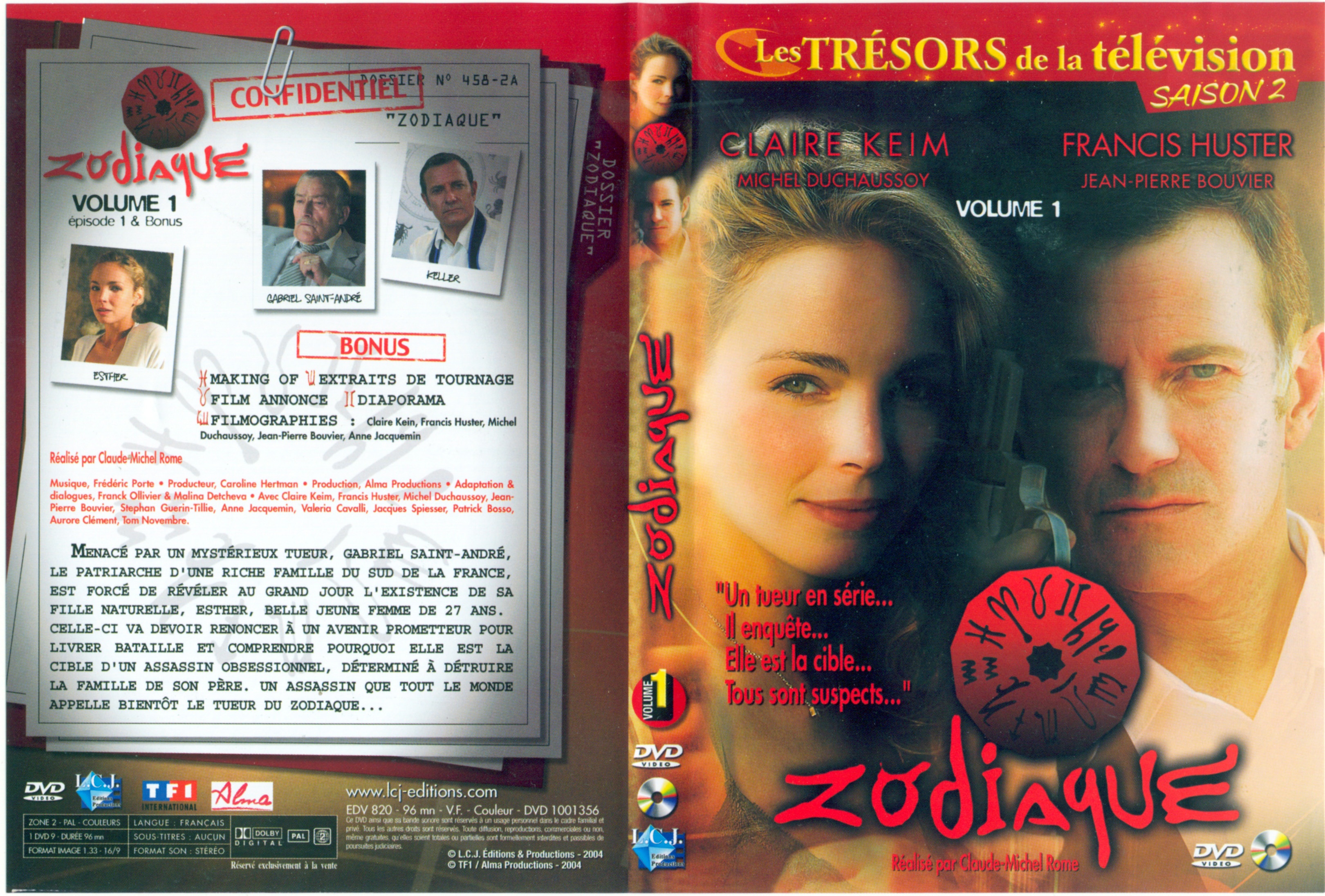 Jaquette DVD Zodiaque vol 1