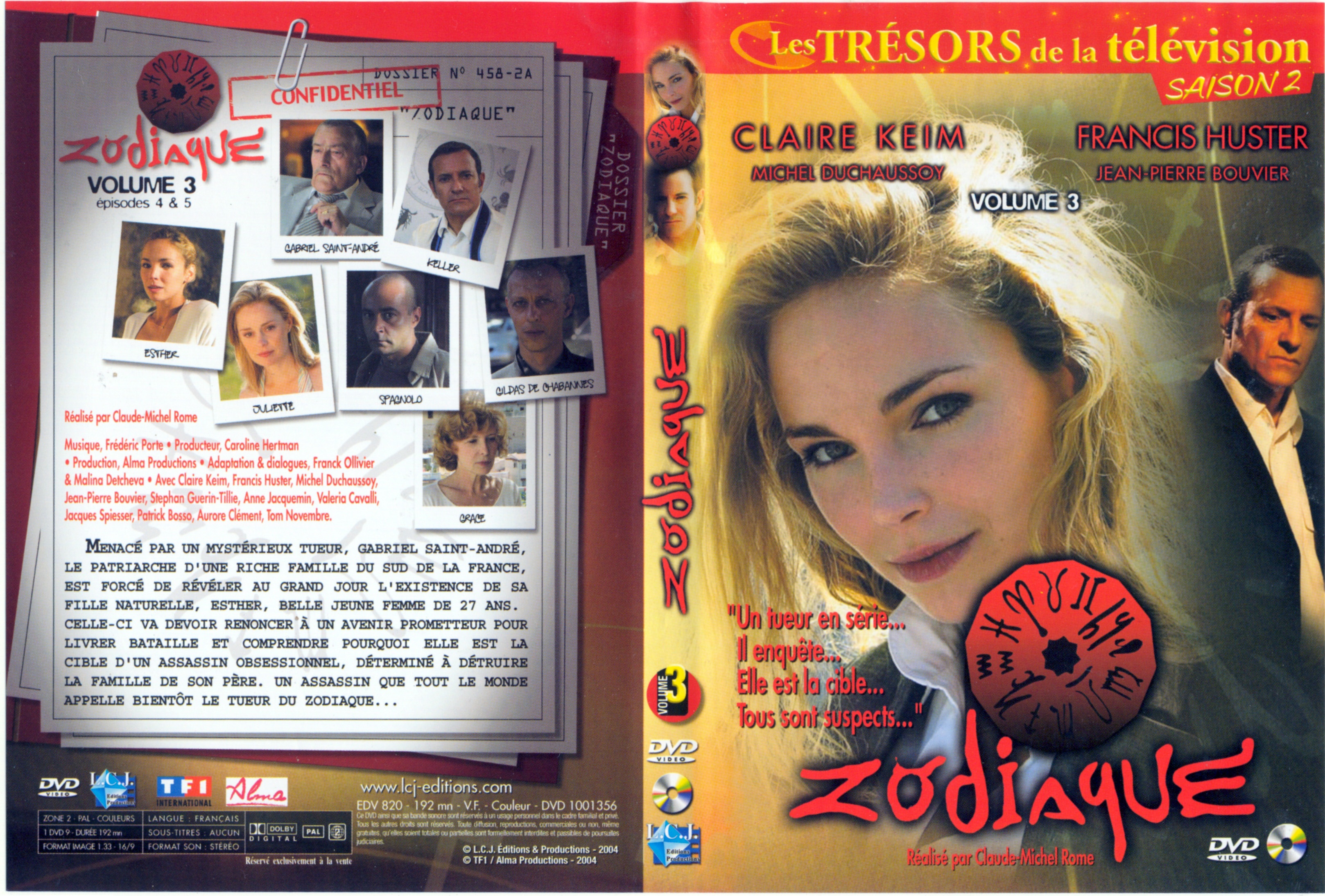 Jaquette DVD Zodiaque vol 3