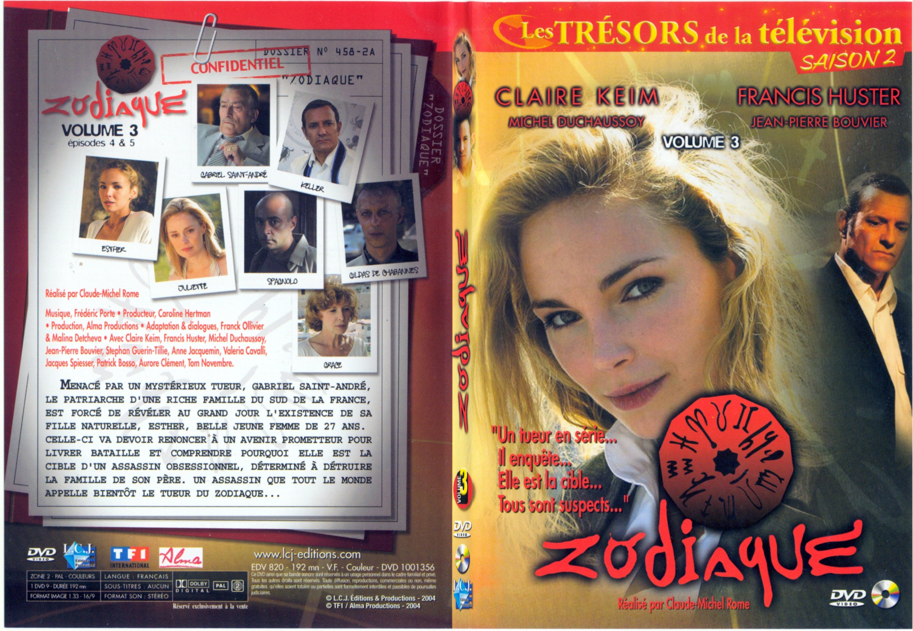 Jaquette DVD Zodiaque vol 3 - SLIM