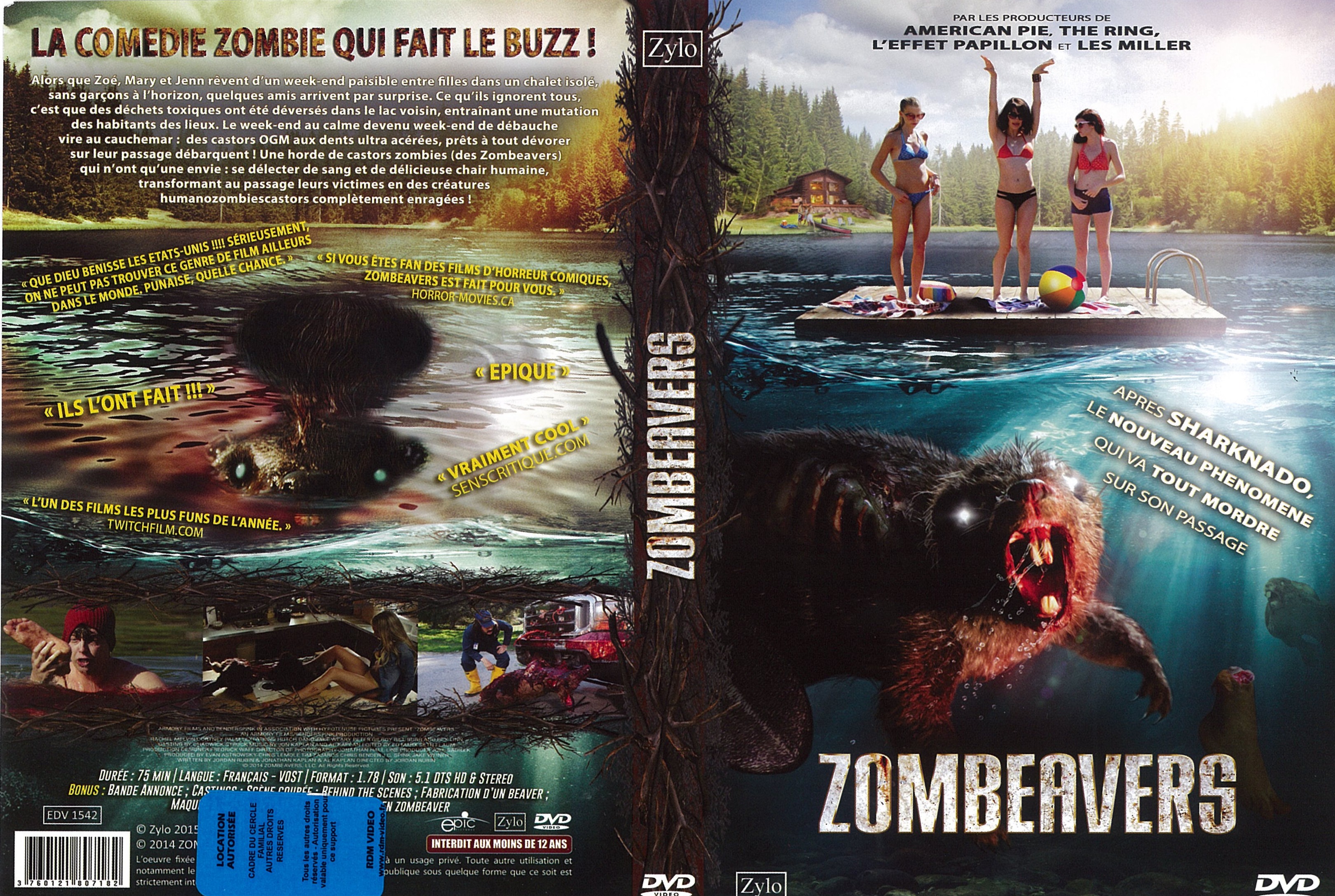 Jaquette DVD Zombeavers