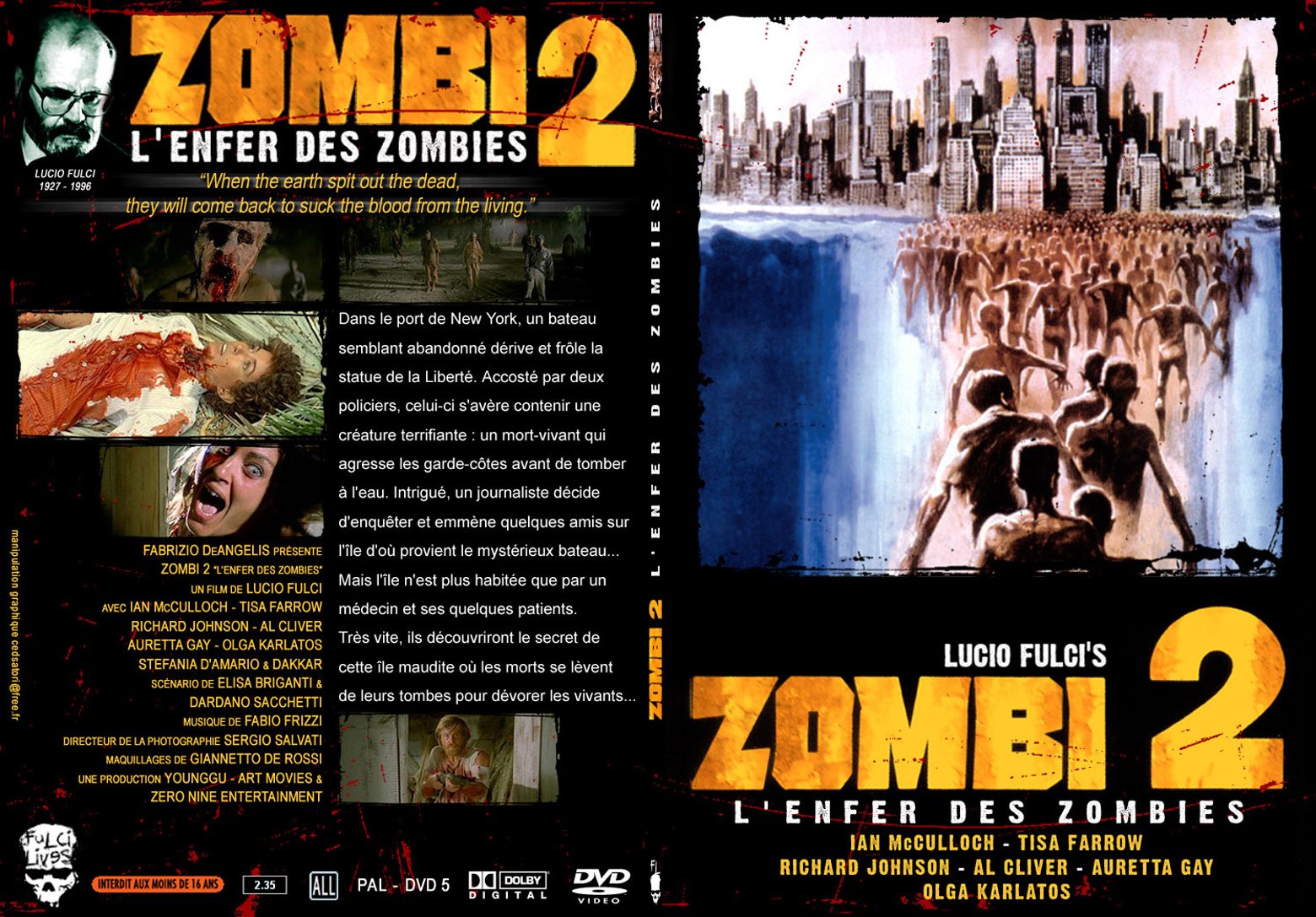 Jaquette DVD Zombi 2 - SLIM
