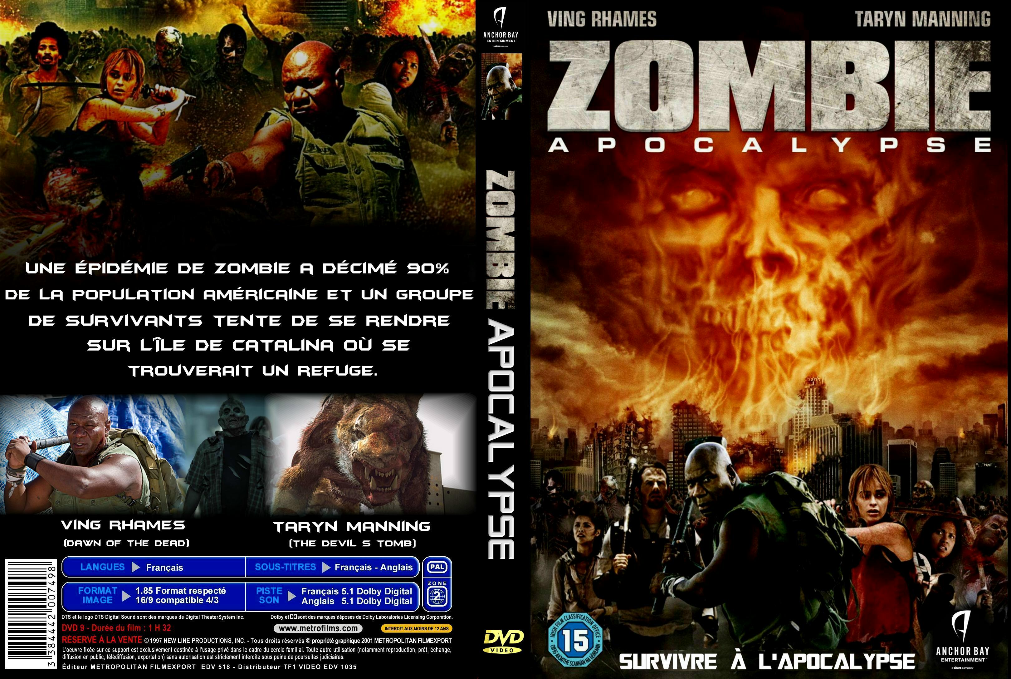 Jaquette DVD Zombie Apocalypse custom v2