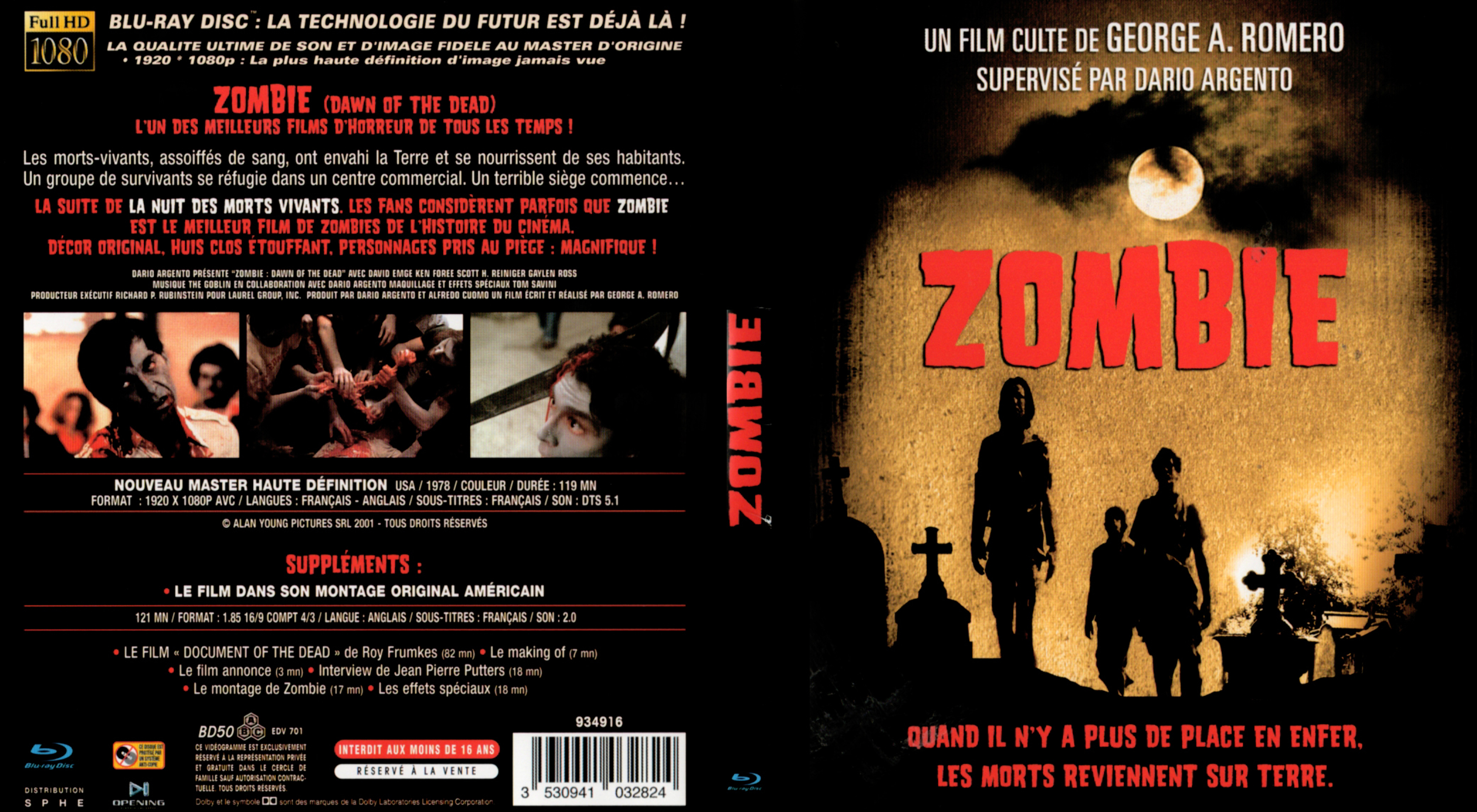 Jaquette DVD Zombie (BLU-RAY)