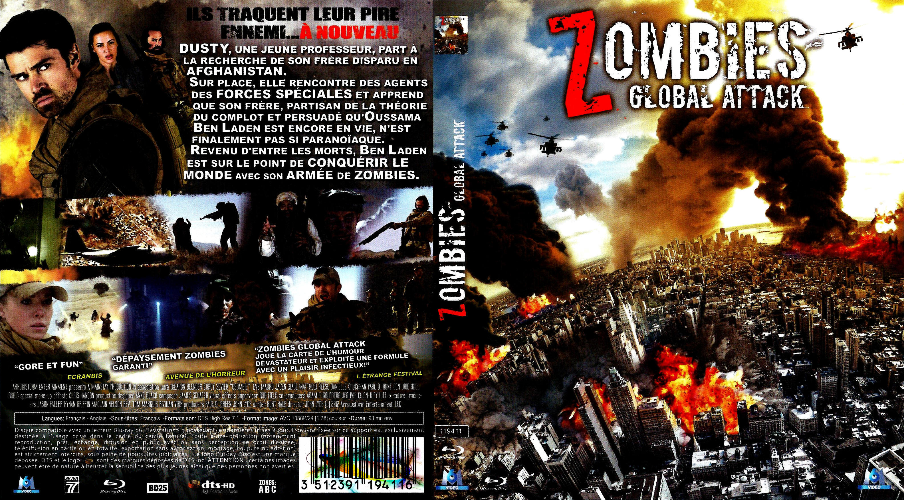 Jaquette DVD Zombies global attack (BLU-RAY)