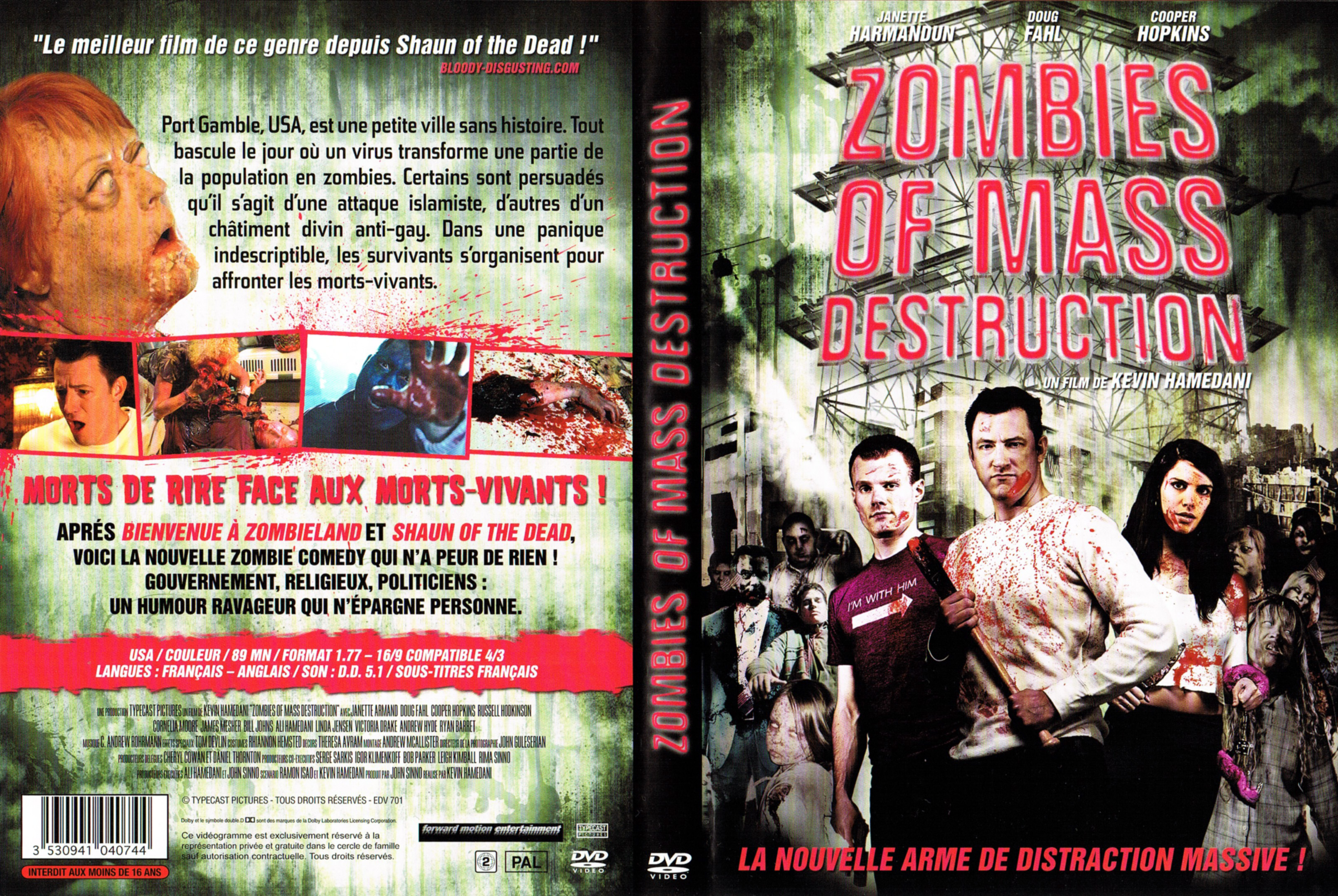 Jaquette DVD Zombies of mass destruction