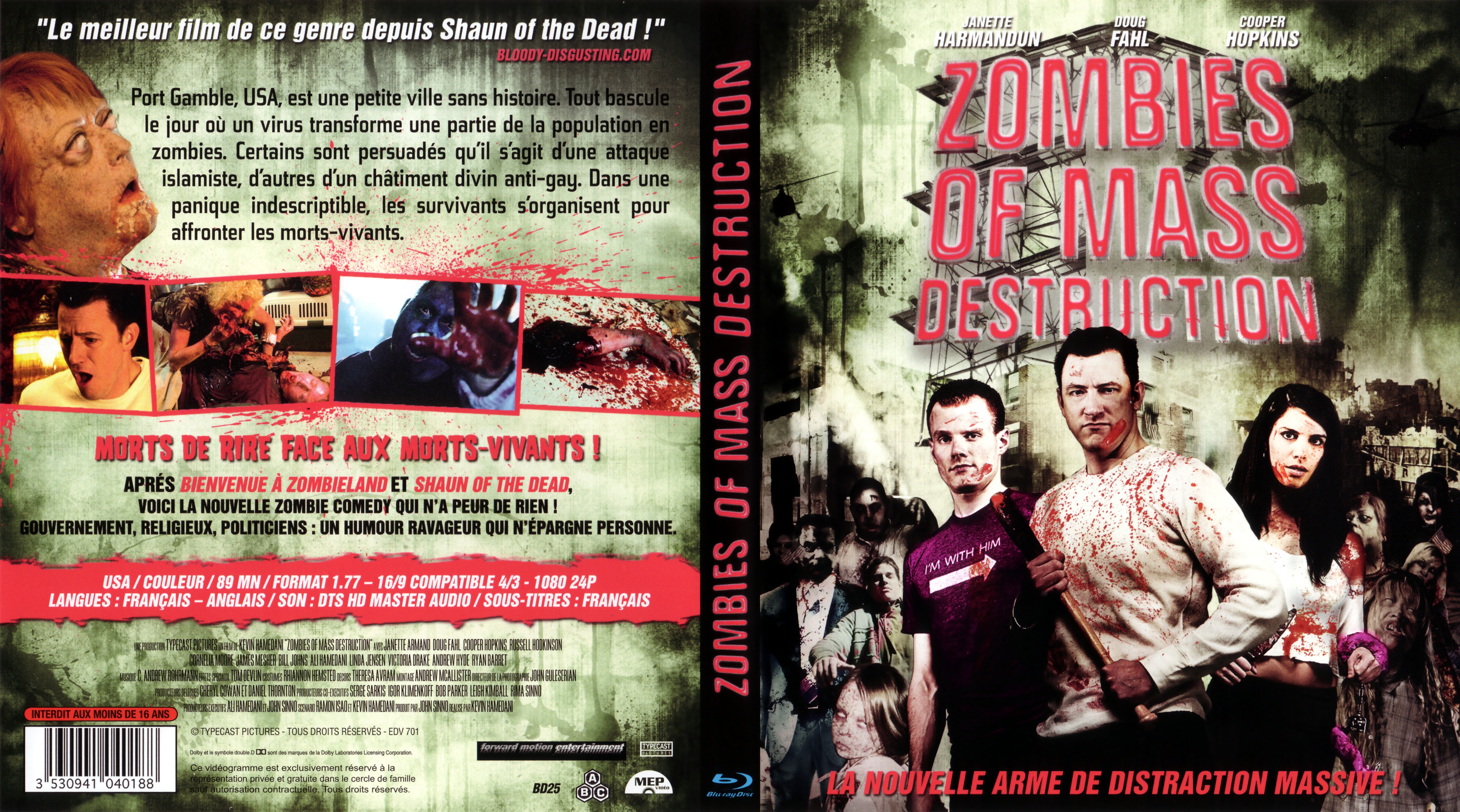 Jaquette DVD Zombies of mass destruction (BLU-RAY)