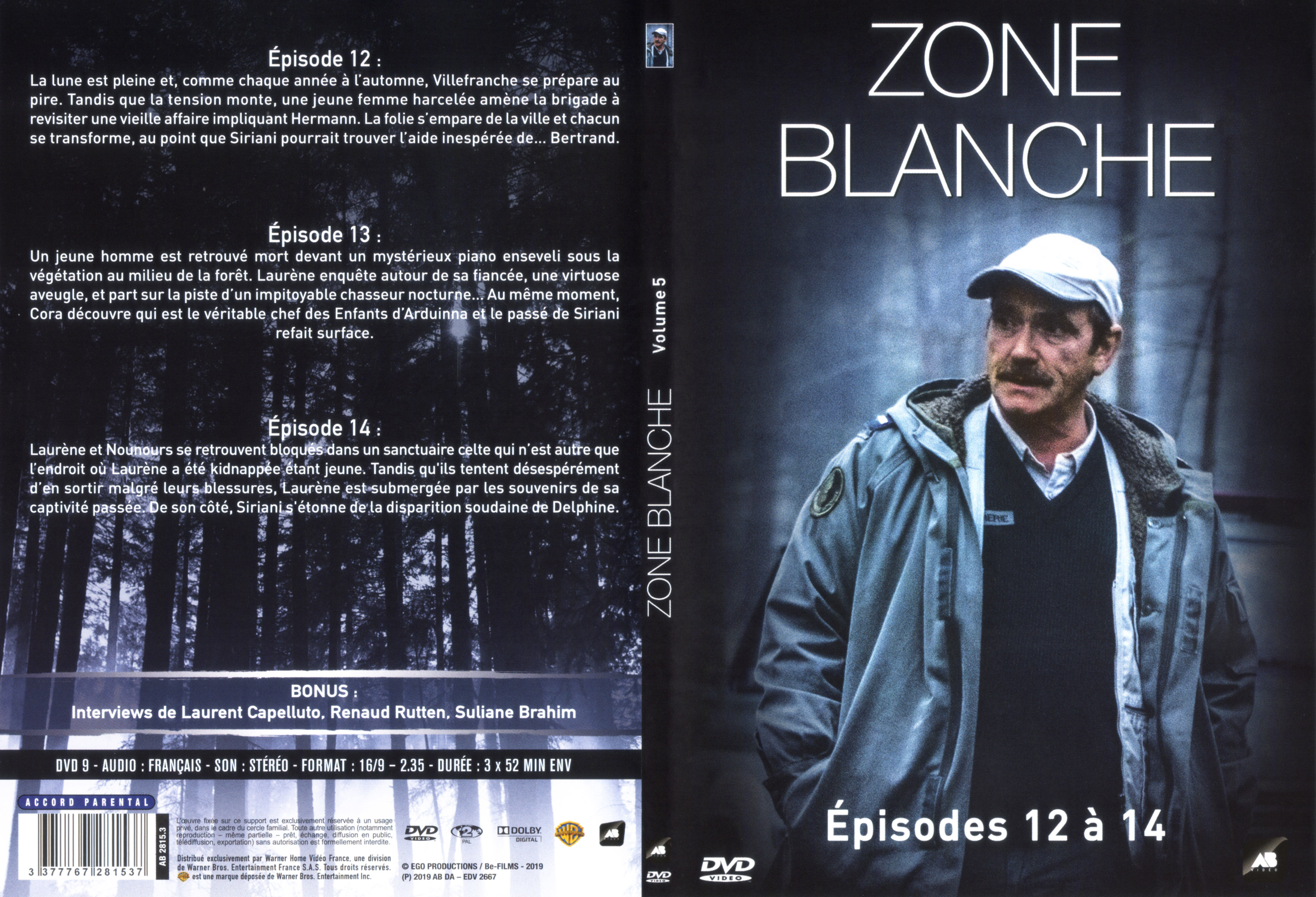 Jaquette DVD Zone blanche pisode 12-13-14