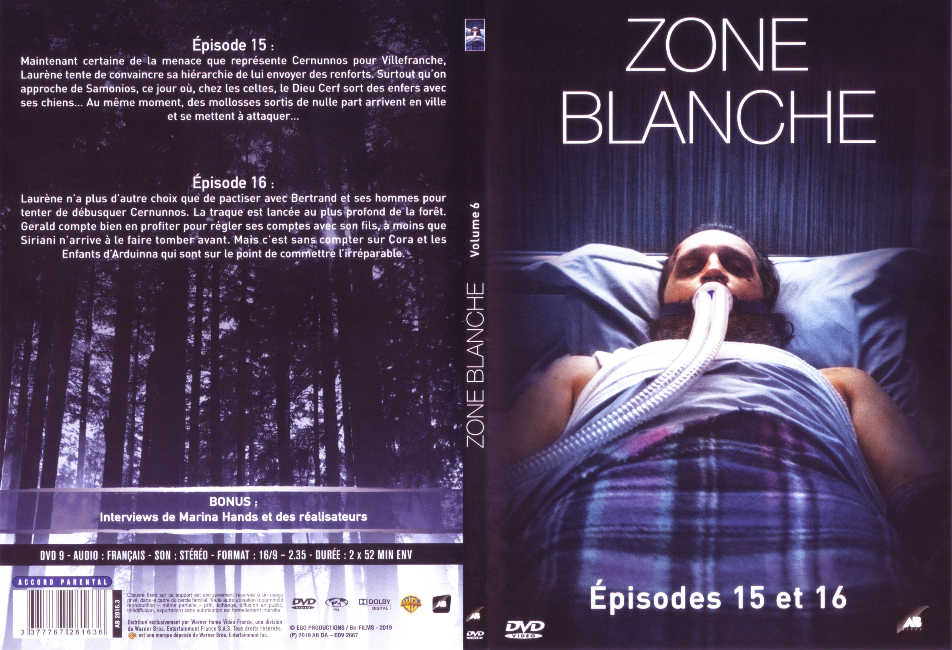 Jaquette DVD Zone blanche pisode 15-16