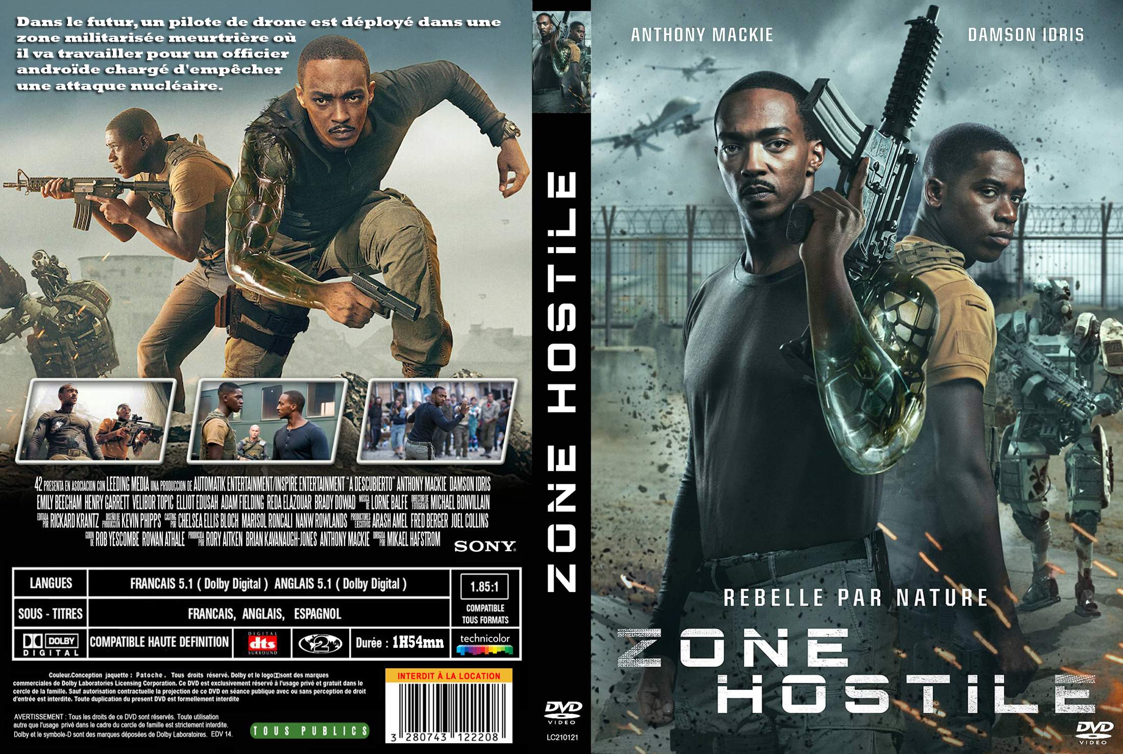 Jaquette DVD Zone hostile custom