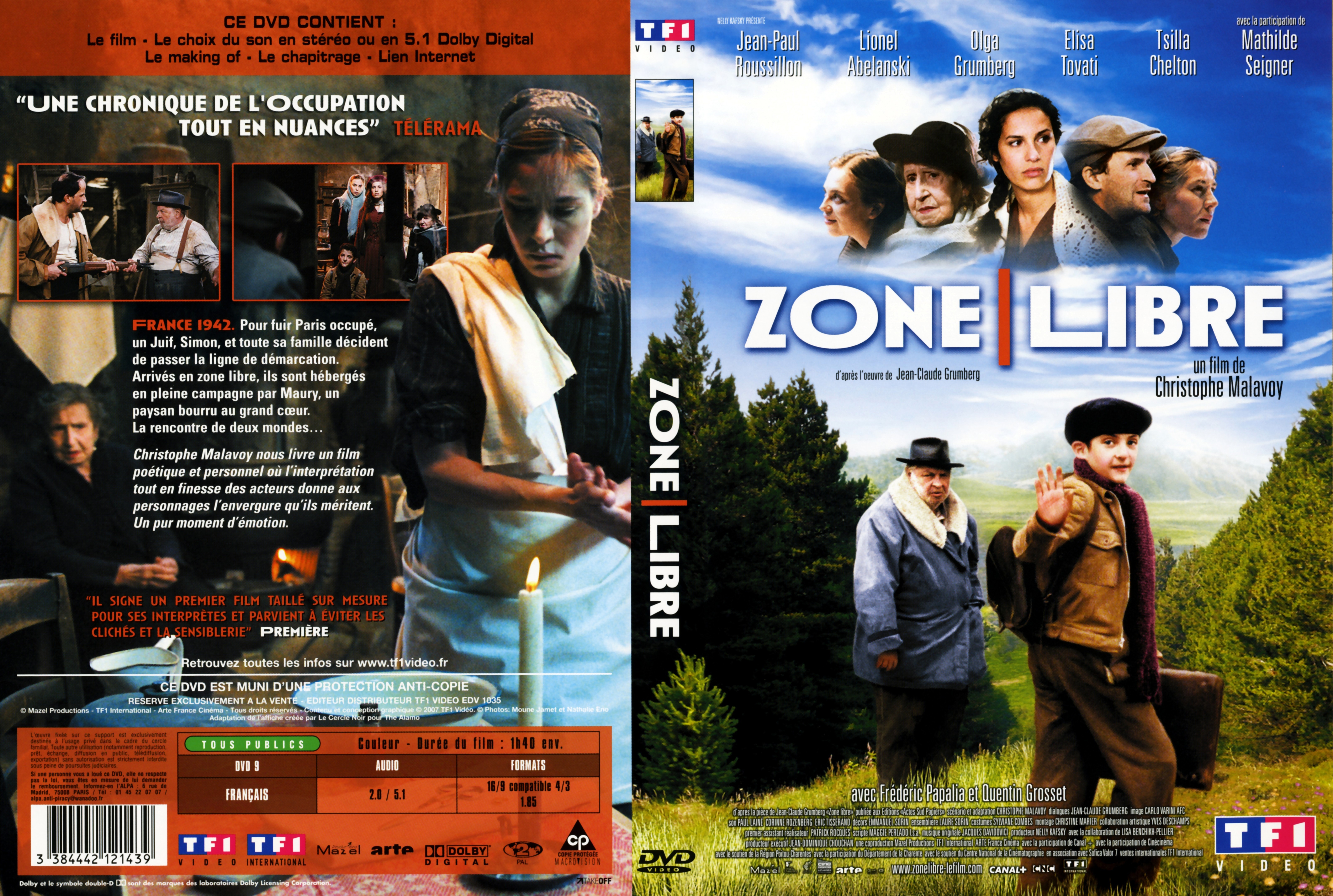 Jaquette DVD Zone libre