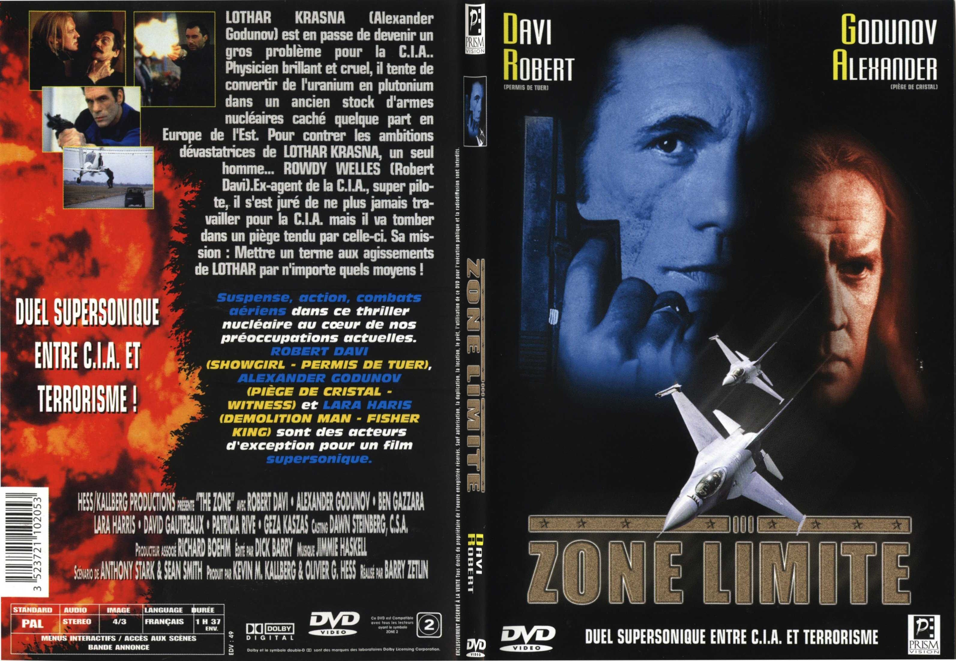 Jaquette DVD Zone limite - SLIM
