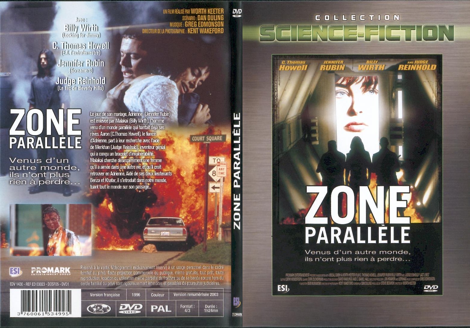 Jaquette DVD Zone parallele - SLIM