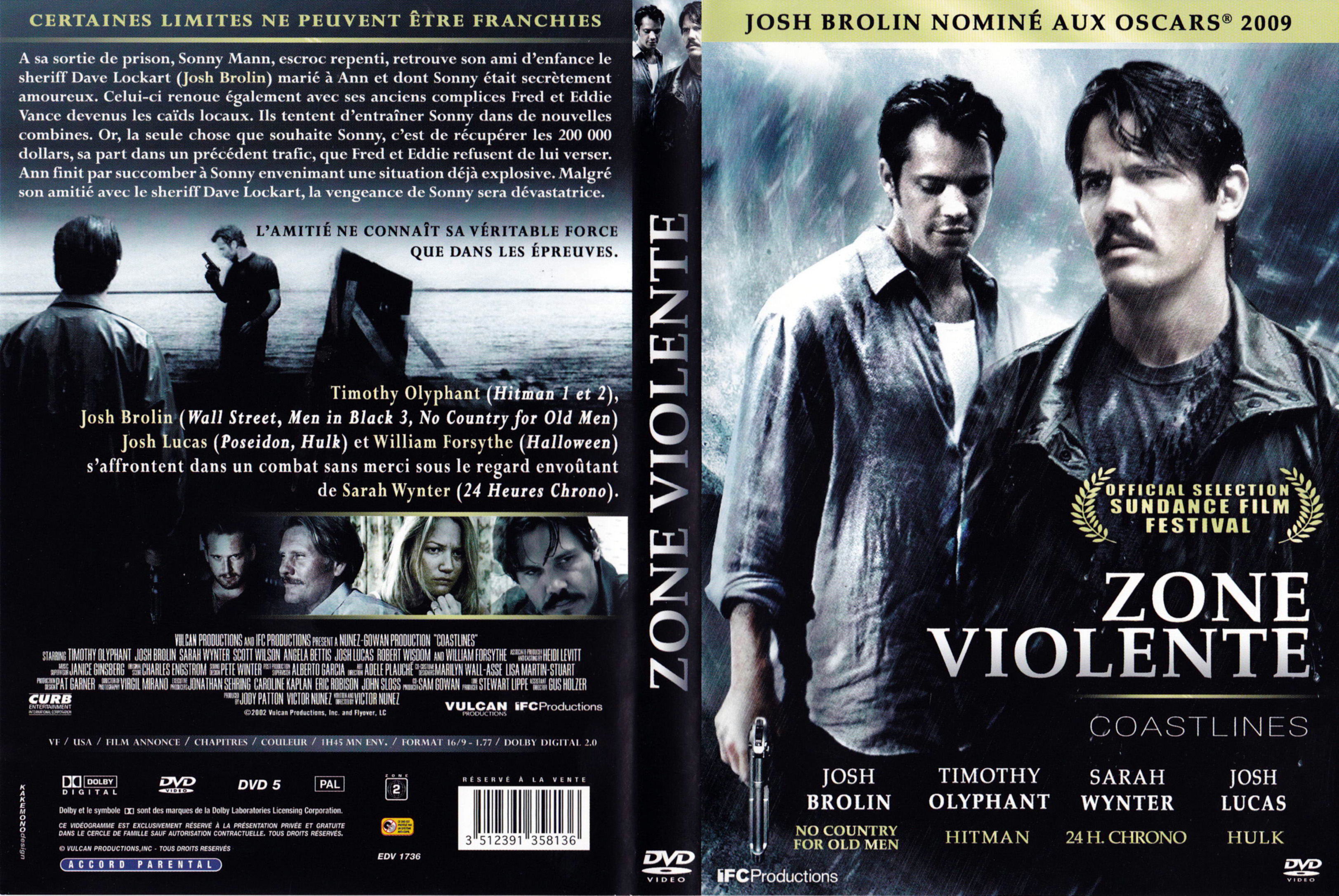 Jaquette DVD Zone violente