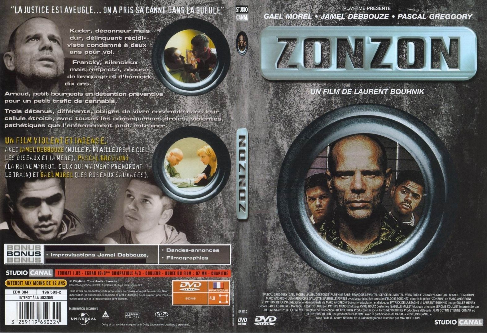 Jaquette DVD Zonzon - SLIM