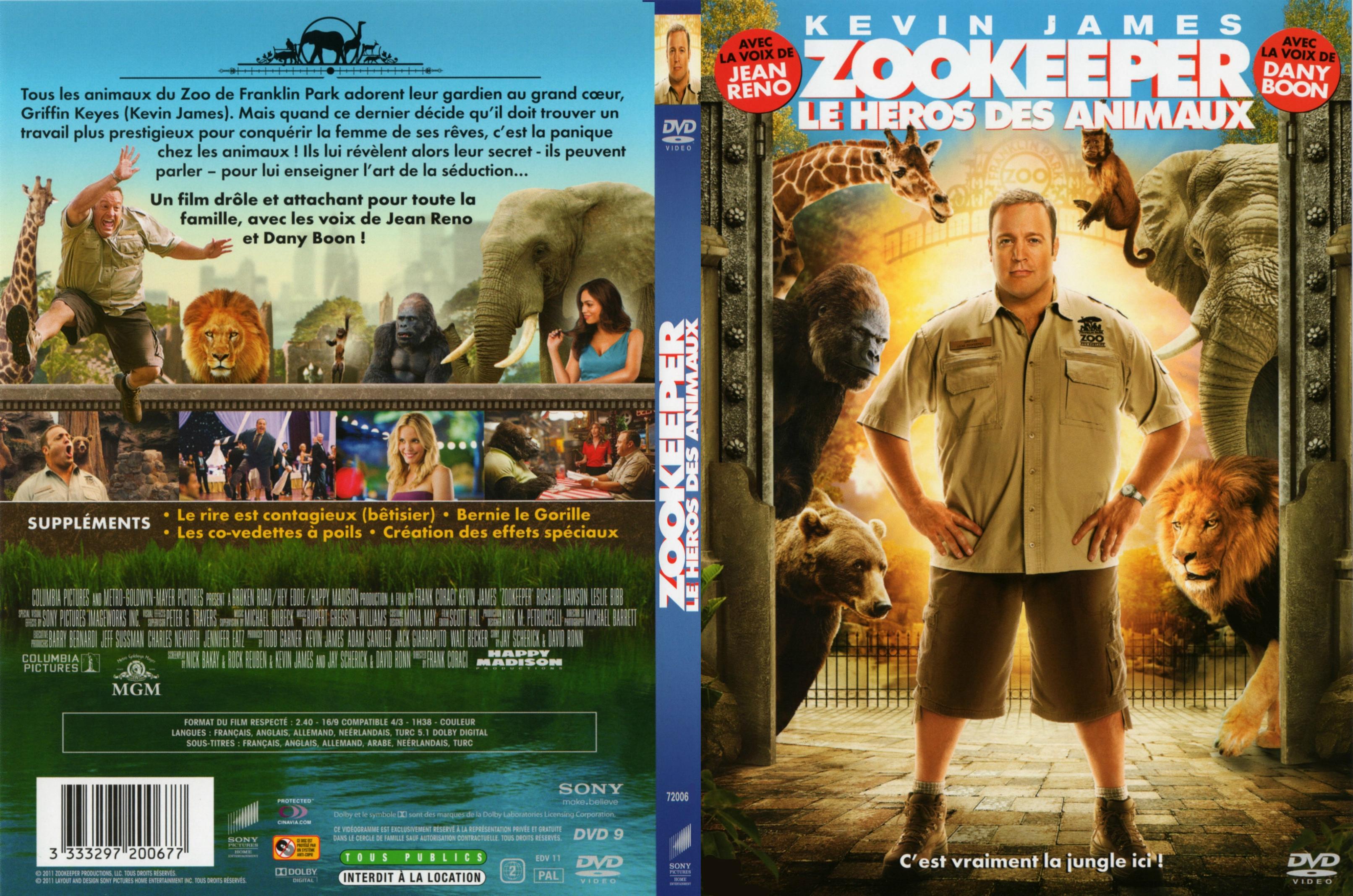 Jaquette DVD Zookeeper - SLIM
