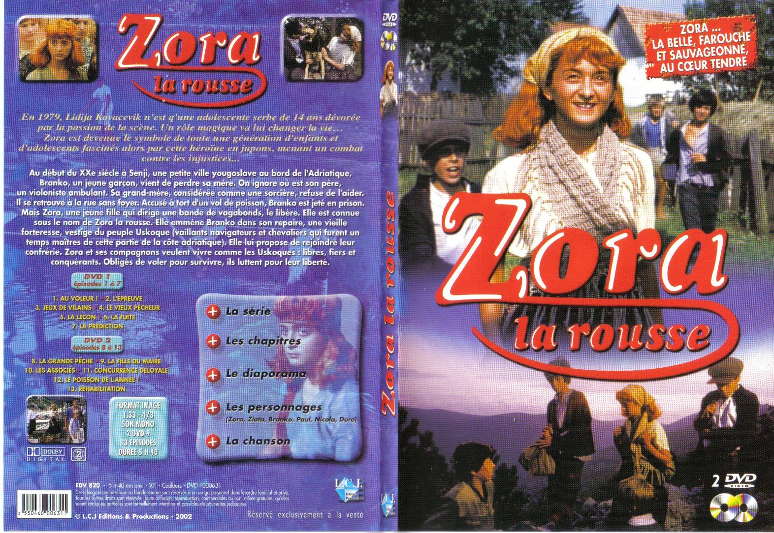 Jaquette DVD Zora la rousse - SLIM
