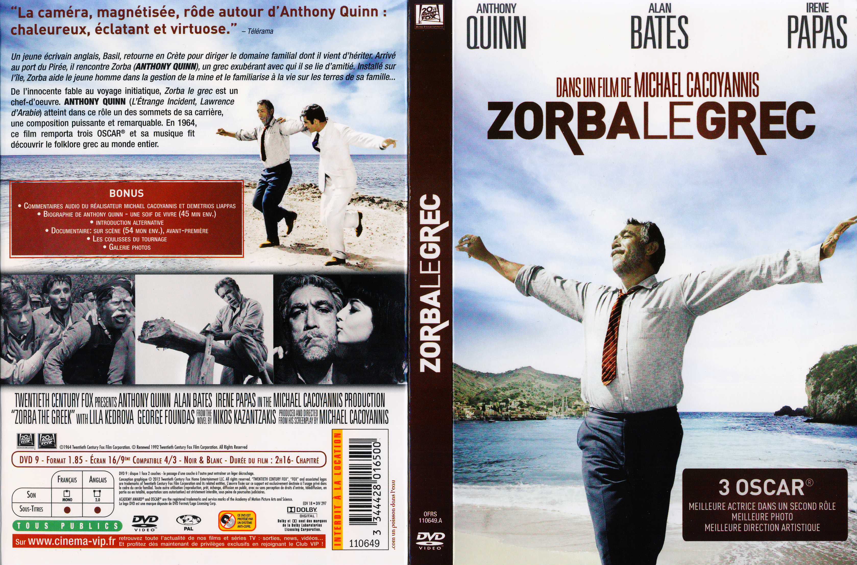 Jaquette DVD Zorba le grec v2