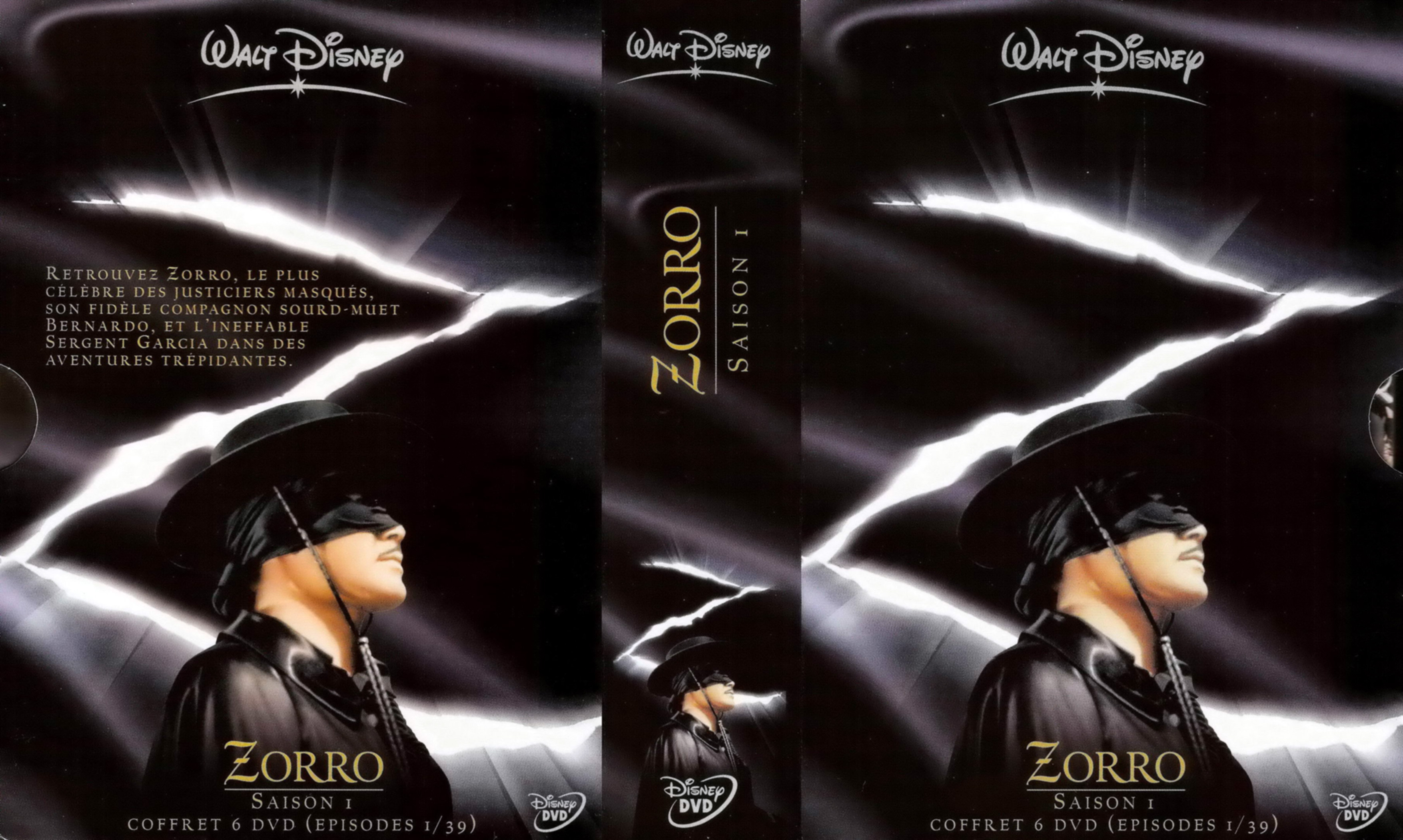 Jaquette DVD Zorro Saison 1 COFFRET