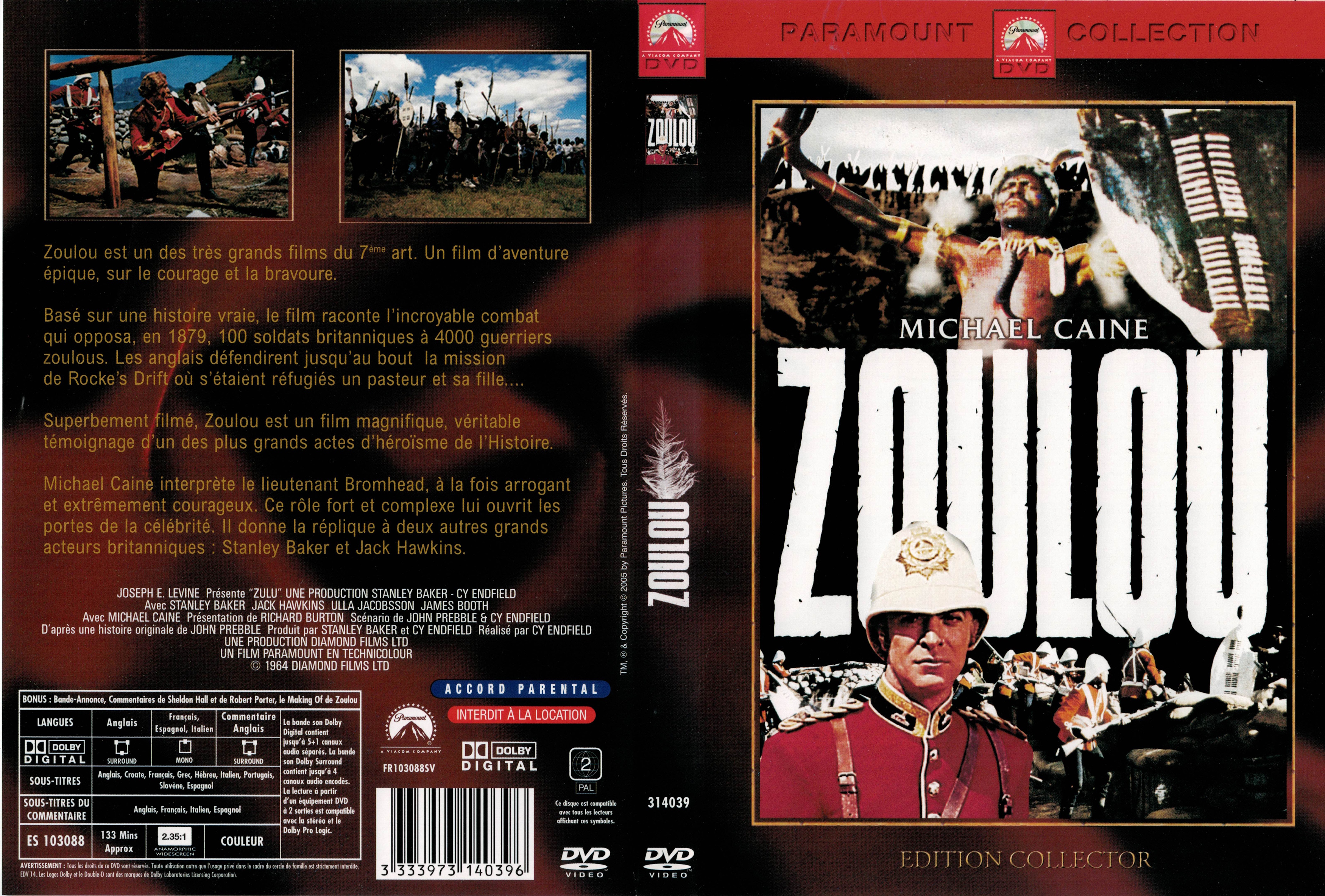 Jaquette DVD Zoulou