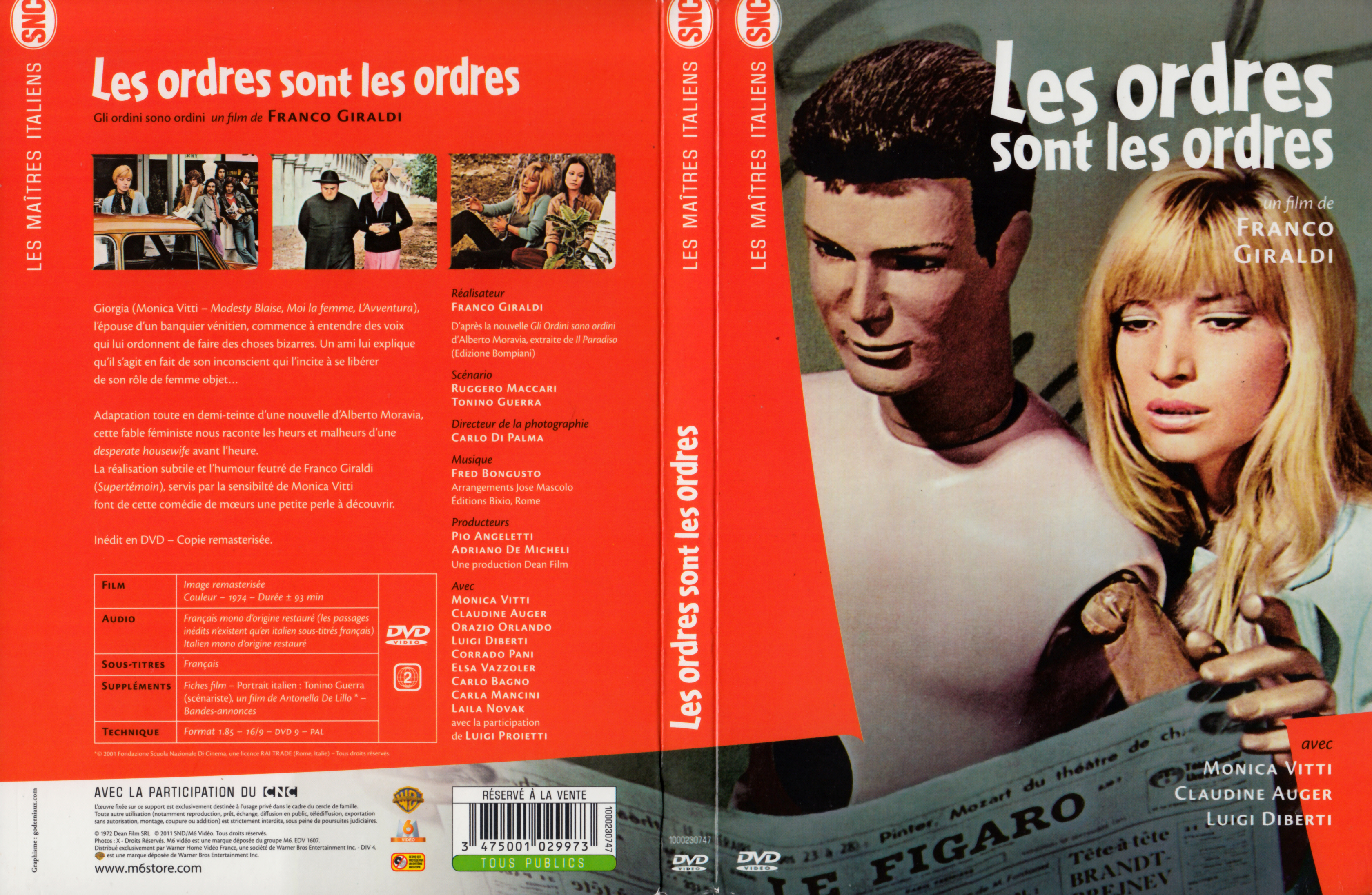 Jaquette DVD  Les Ordres sont les ordres