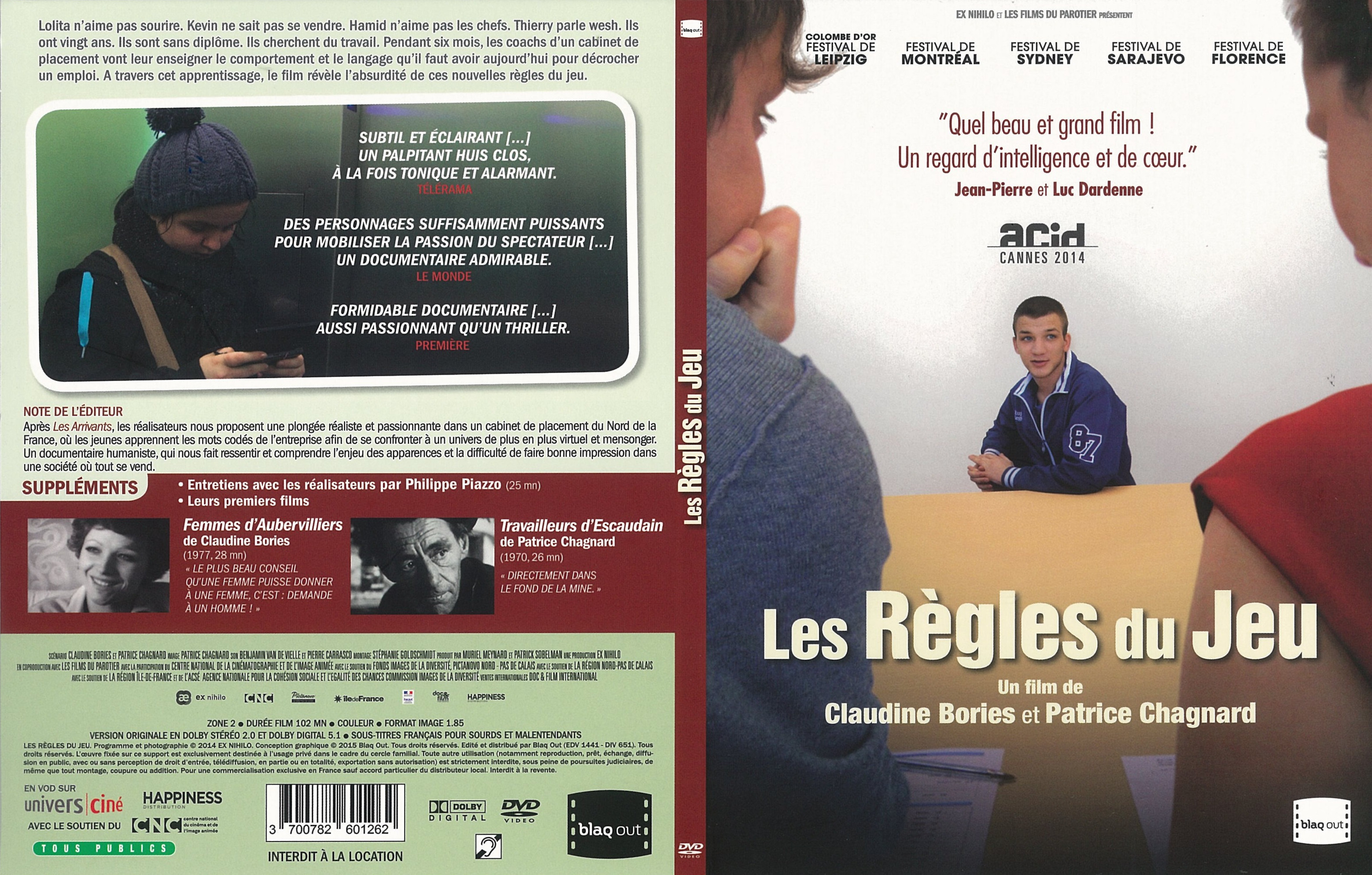 Jaquette DVD  Les Rgles du jeu