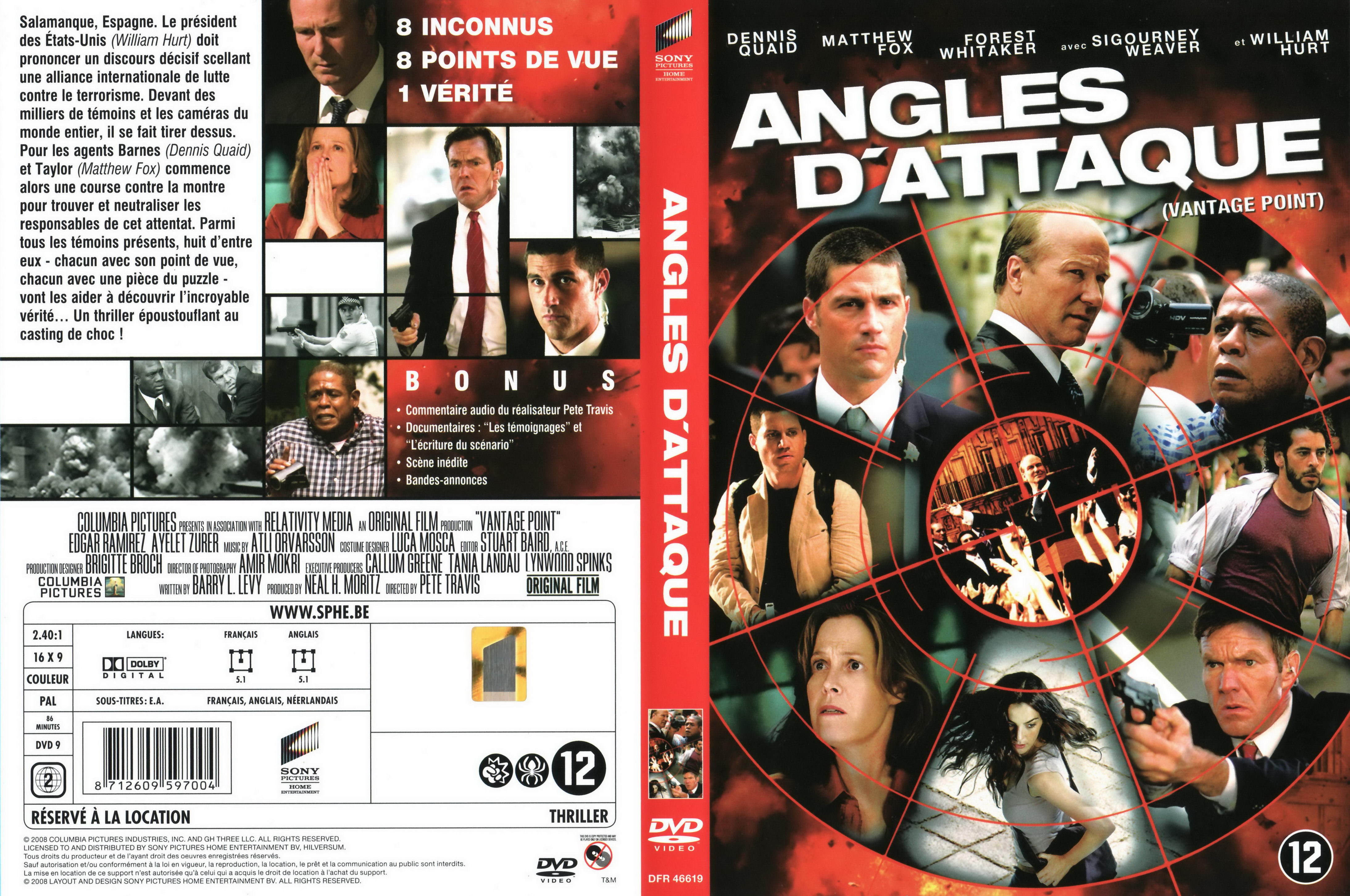 Jaquette DVD angles d