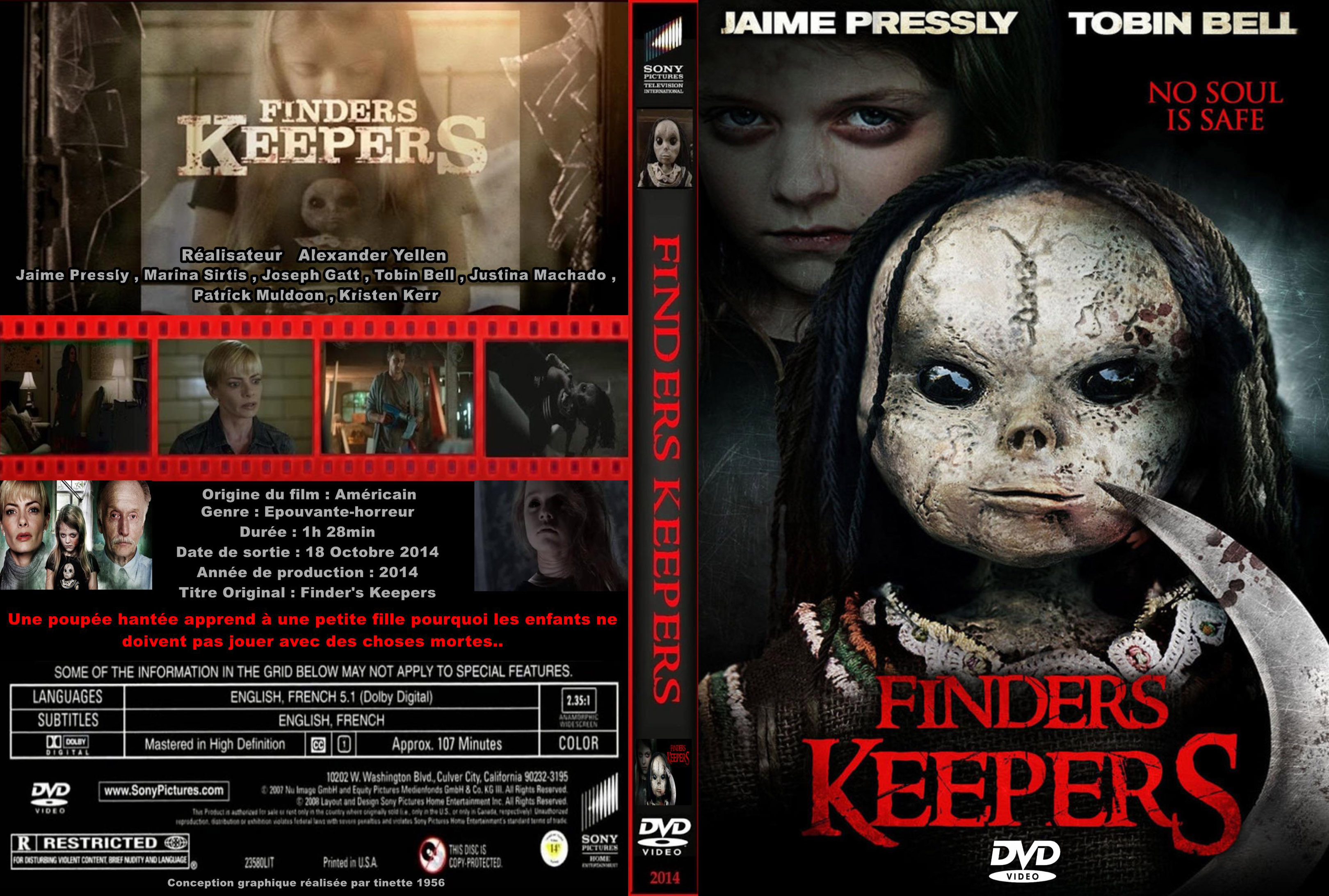 Jaquette DVD finders keepers (2014) custom