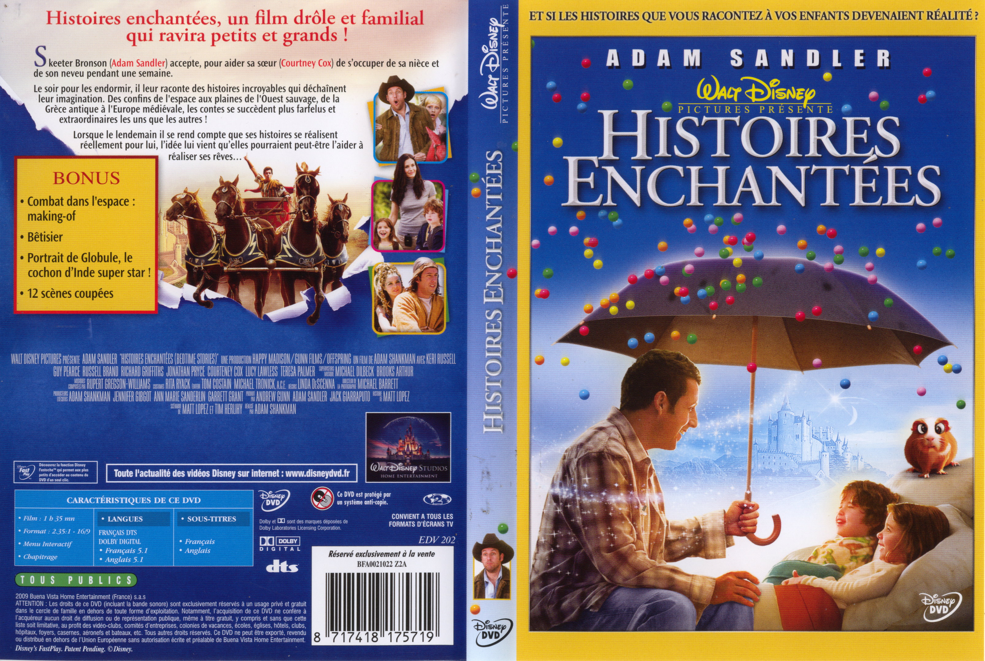 Jaquette DVD histoires enchantes