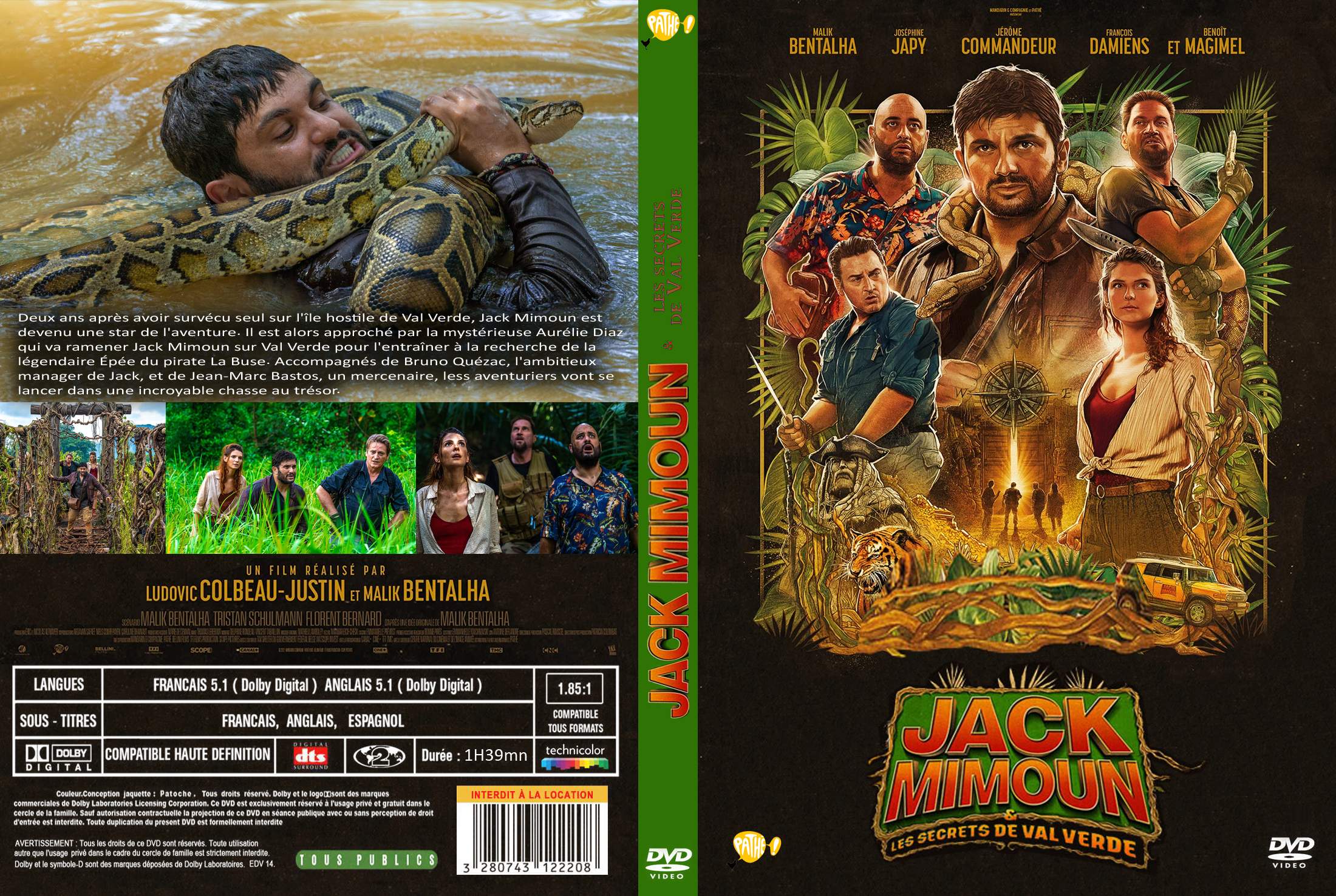 Jaquette DVD jack mimoun et les secrets de val verde custom