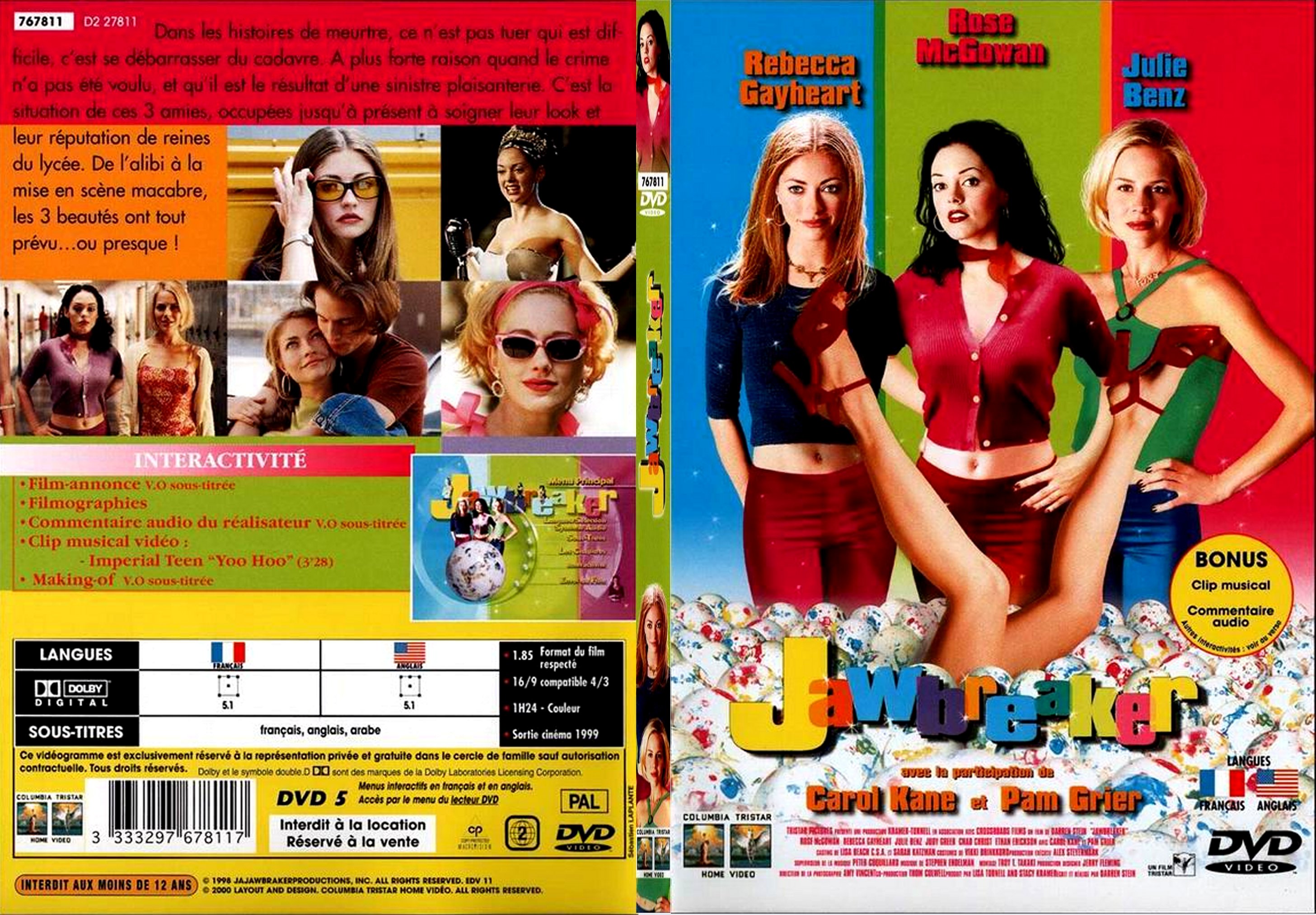 Jaquette DVD jawbreaker - SLIM