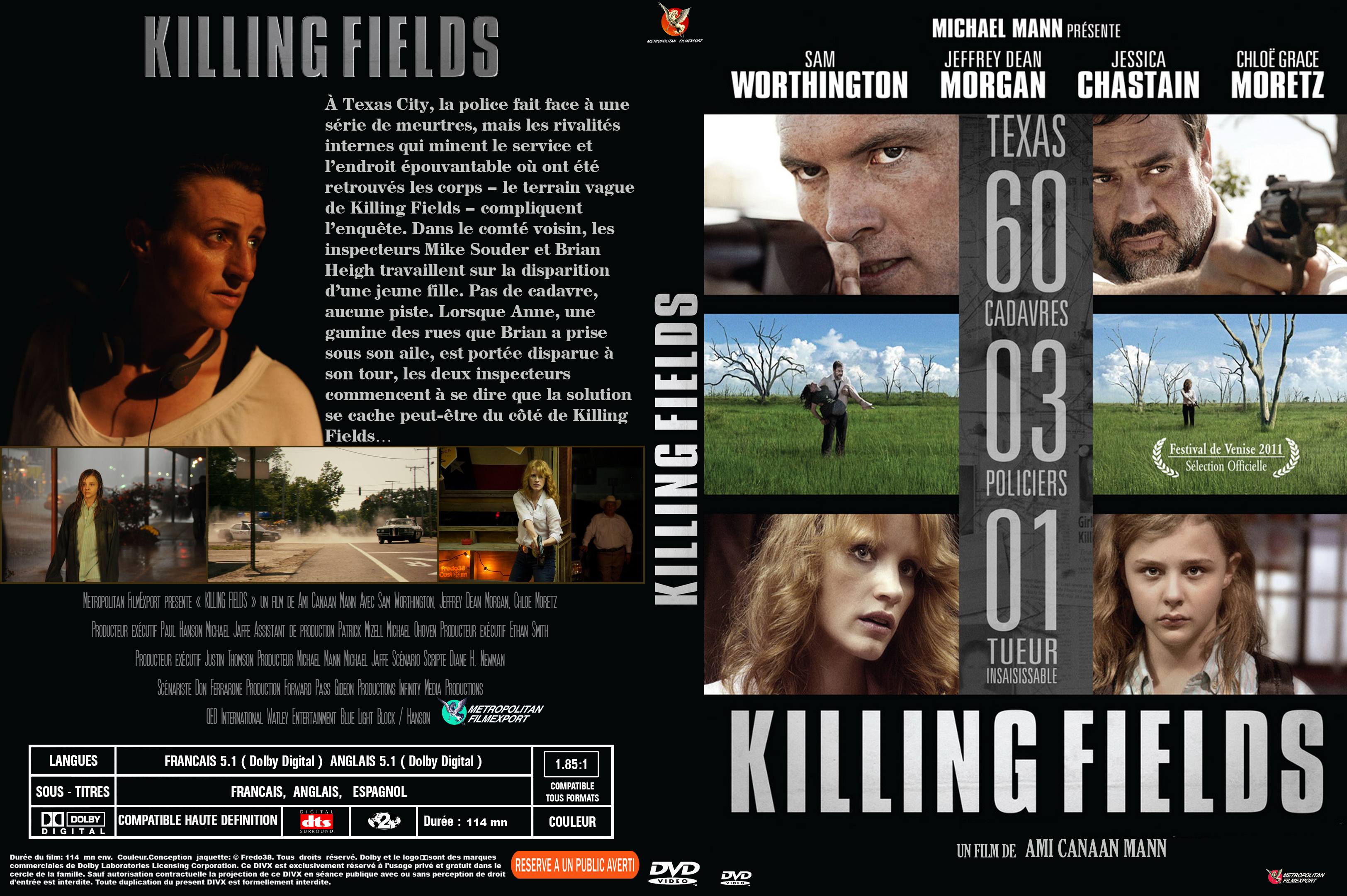 Jaquette DVD killing fields custom