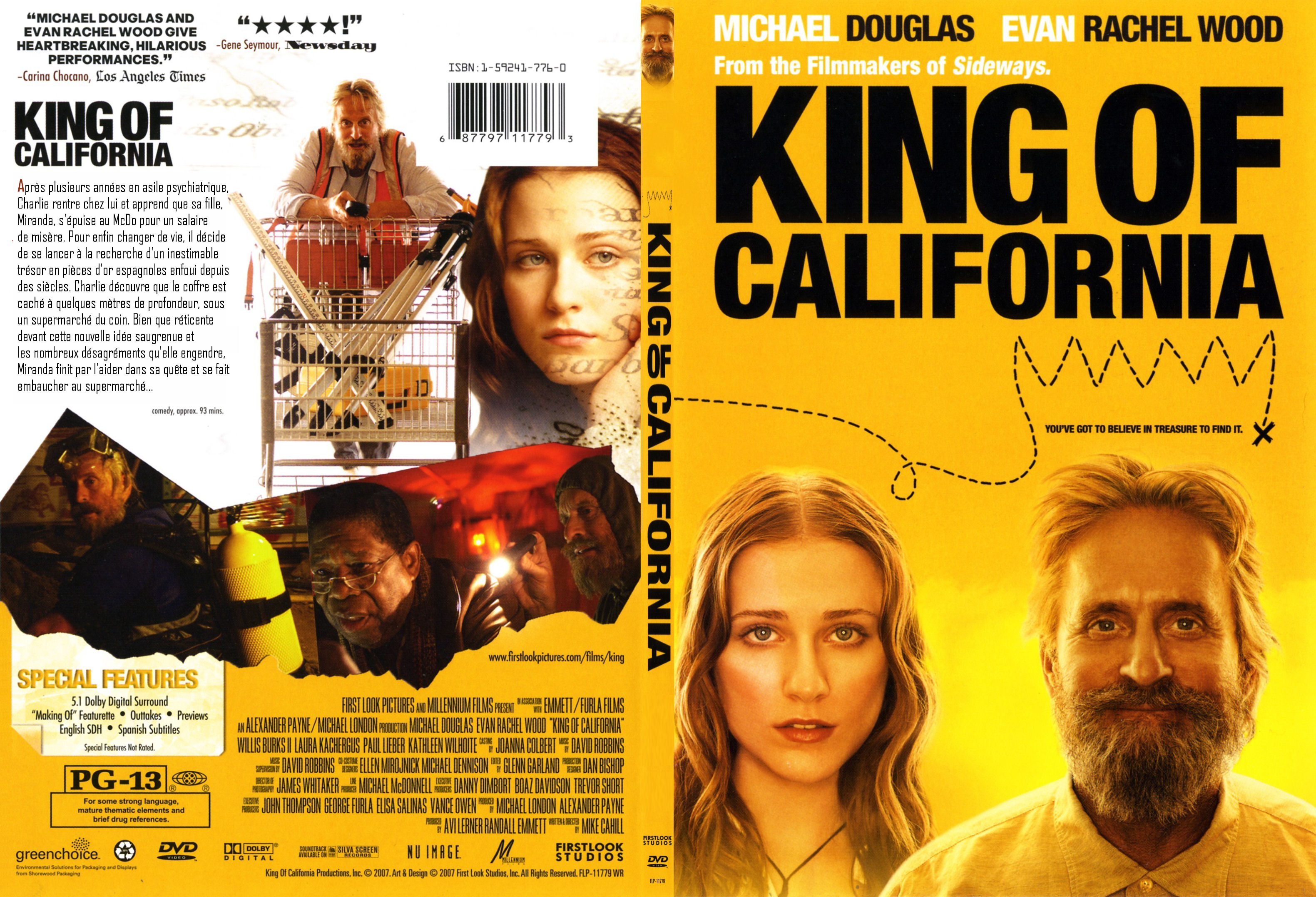 Jaquette DVD king of california Zone 1 - SLIM