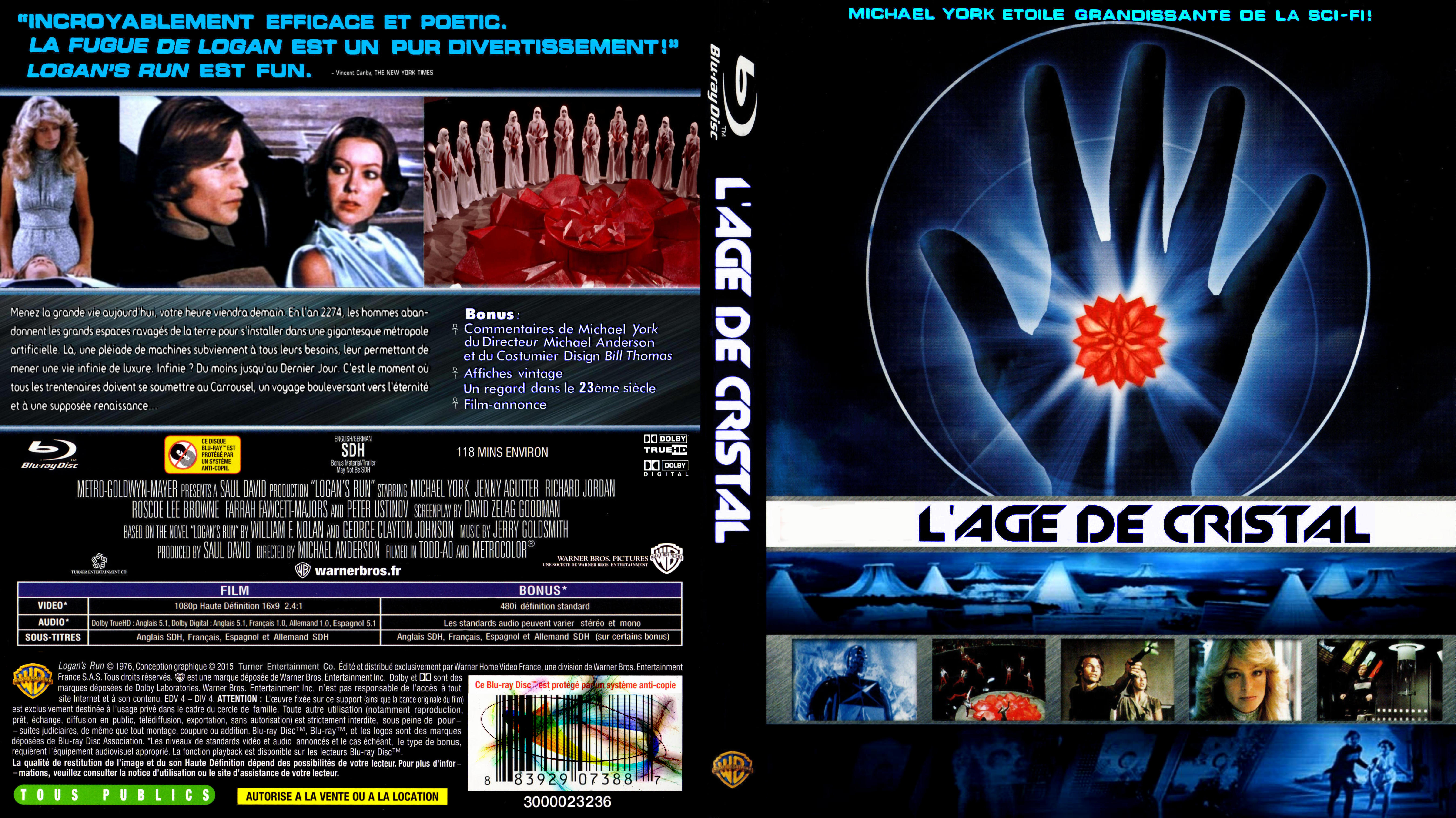 Jaquette DVD de L'age de cristal custom (BLU-RAY) v2 - Cinéma Passion