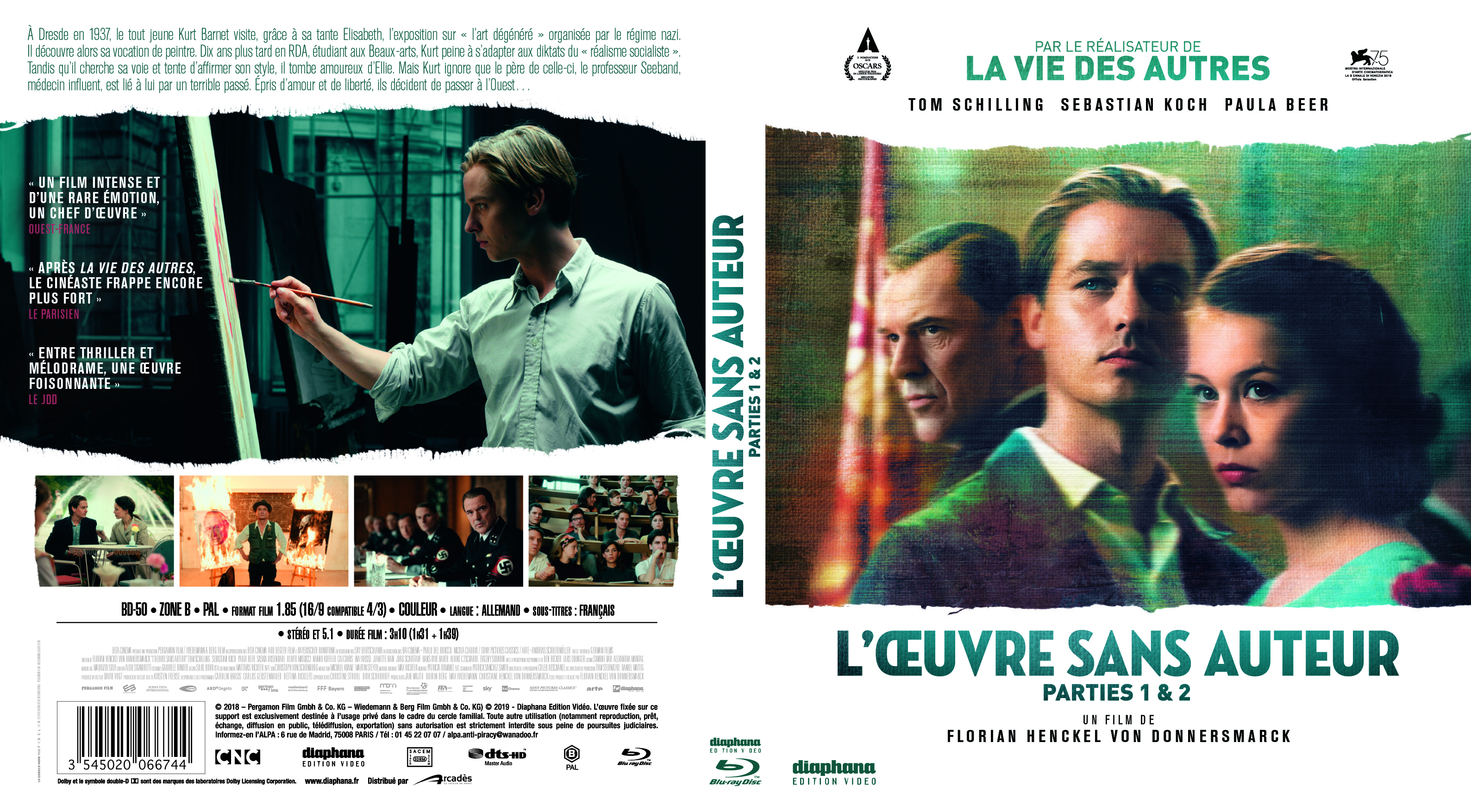 Jaquette Dvd De Loeuvre Sans Auteur Blu Ray Cinéma Passion