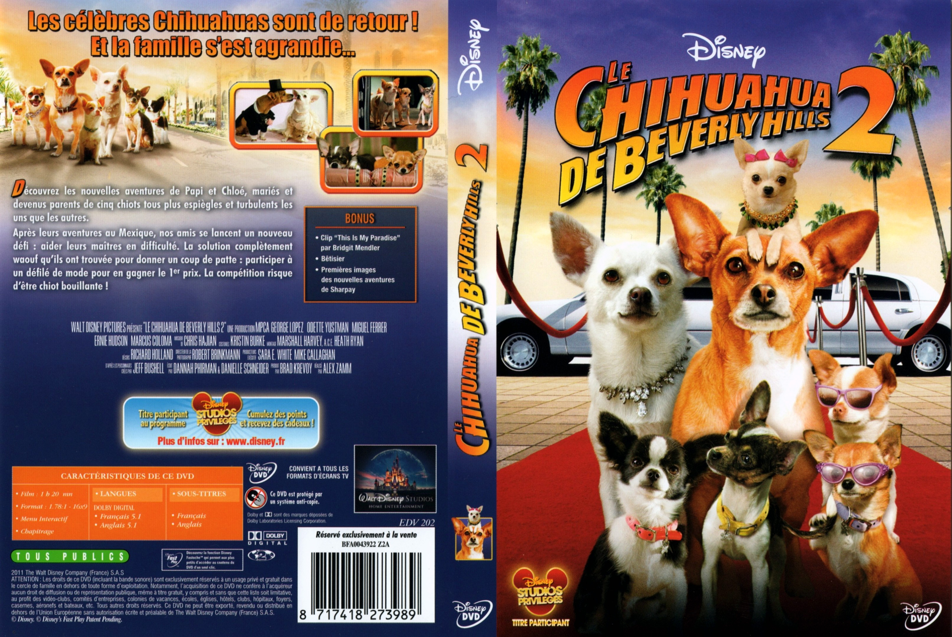 Jaquette DVD le Chihuahua de Beverlys Hills 2