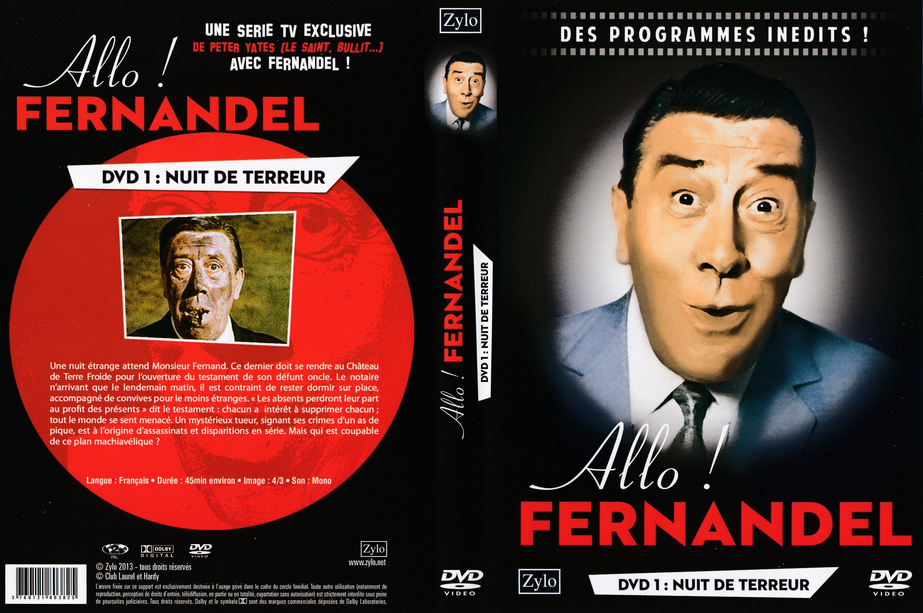 Jaquette DVD llo Fernandel Nuit de terreur DVD 1