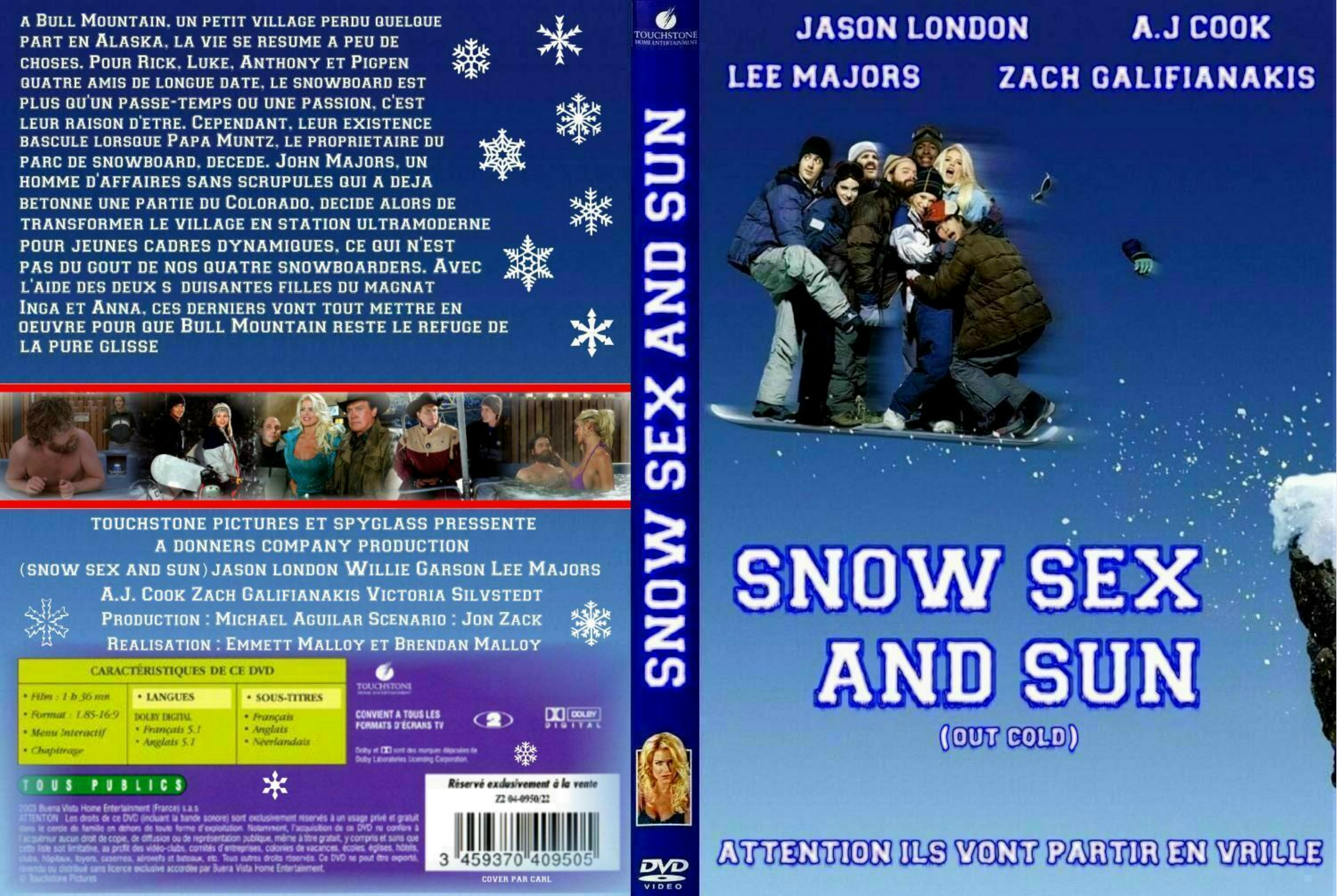 Jaquette DVD snow sex and sun custom