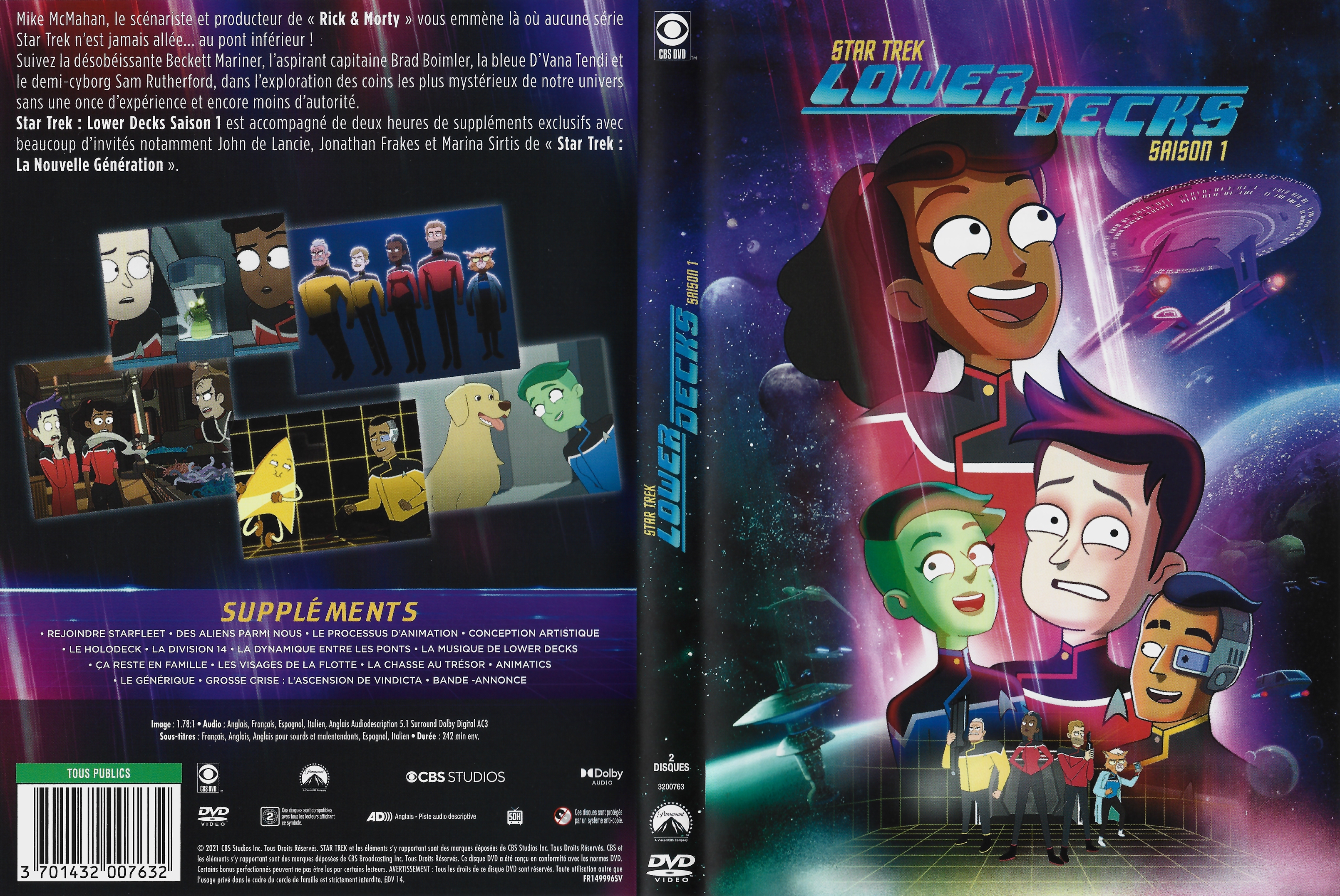 Jaquette DVD star trek lower decks saison 1